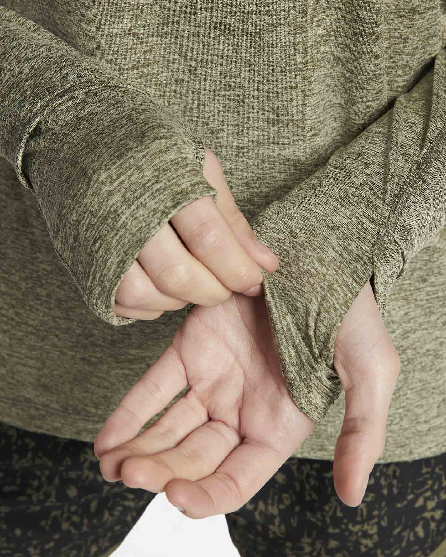 Maglia running NIKE ELEMENT HZ W - Verde - 4 | Cisalfa Sport