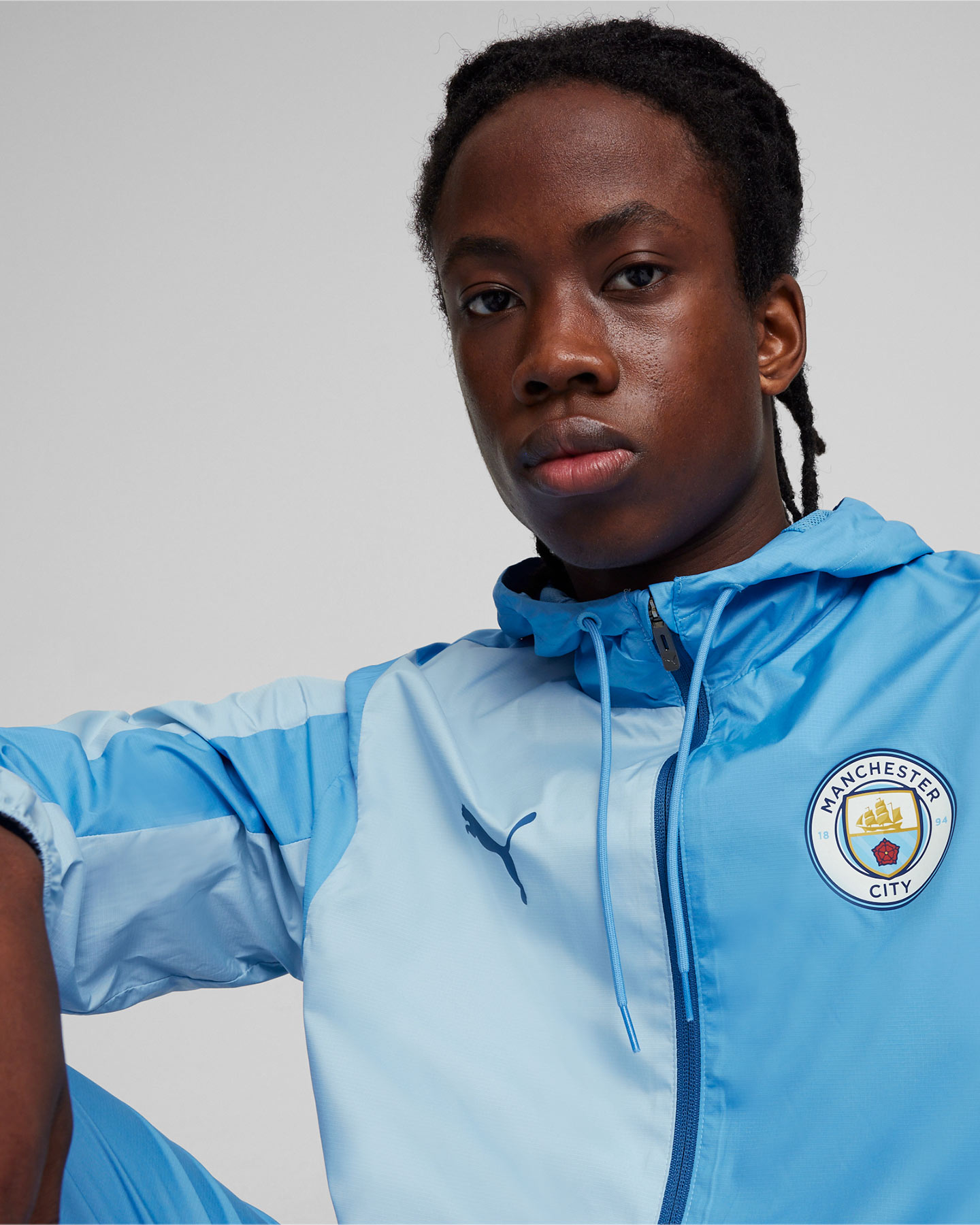 Abbigliamento calcio ufficiale PUMA MANCHESTER CITY PREMATCH M - Azzurro - 4 | Cisalfa Sport