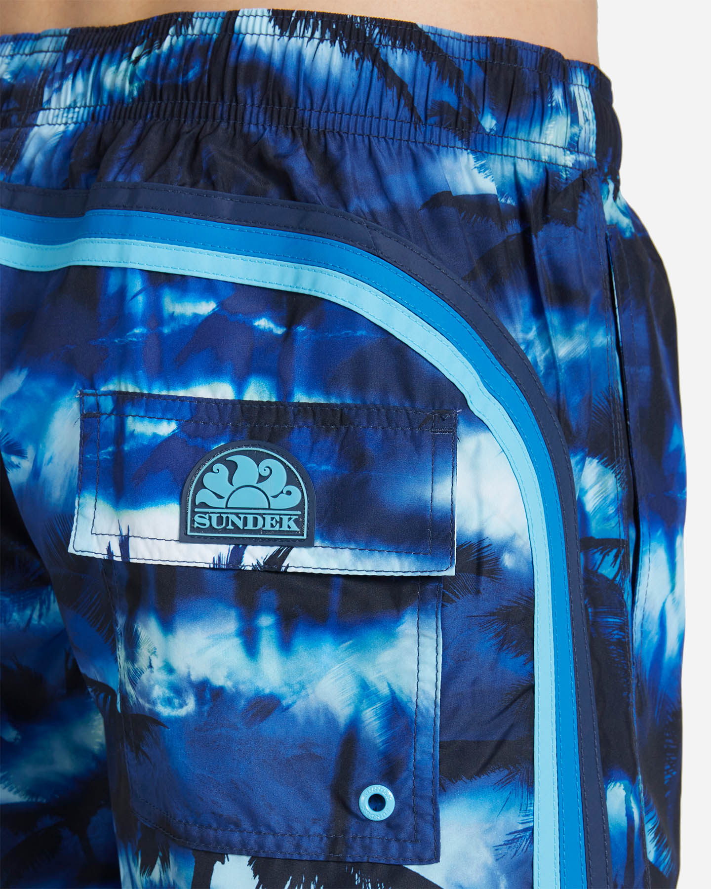 Boxer mare SUNDEK 16'' RAINBOW M - Blu Navy - 3 | Cisalfa Sport