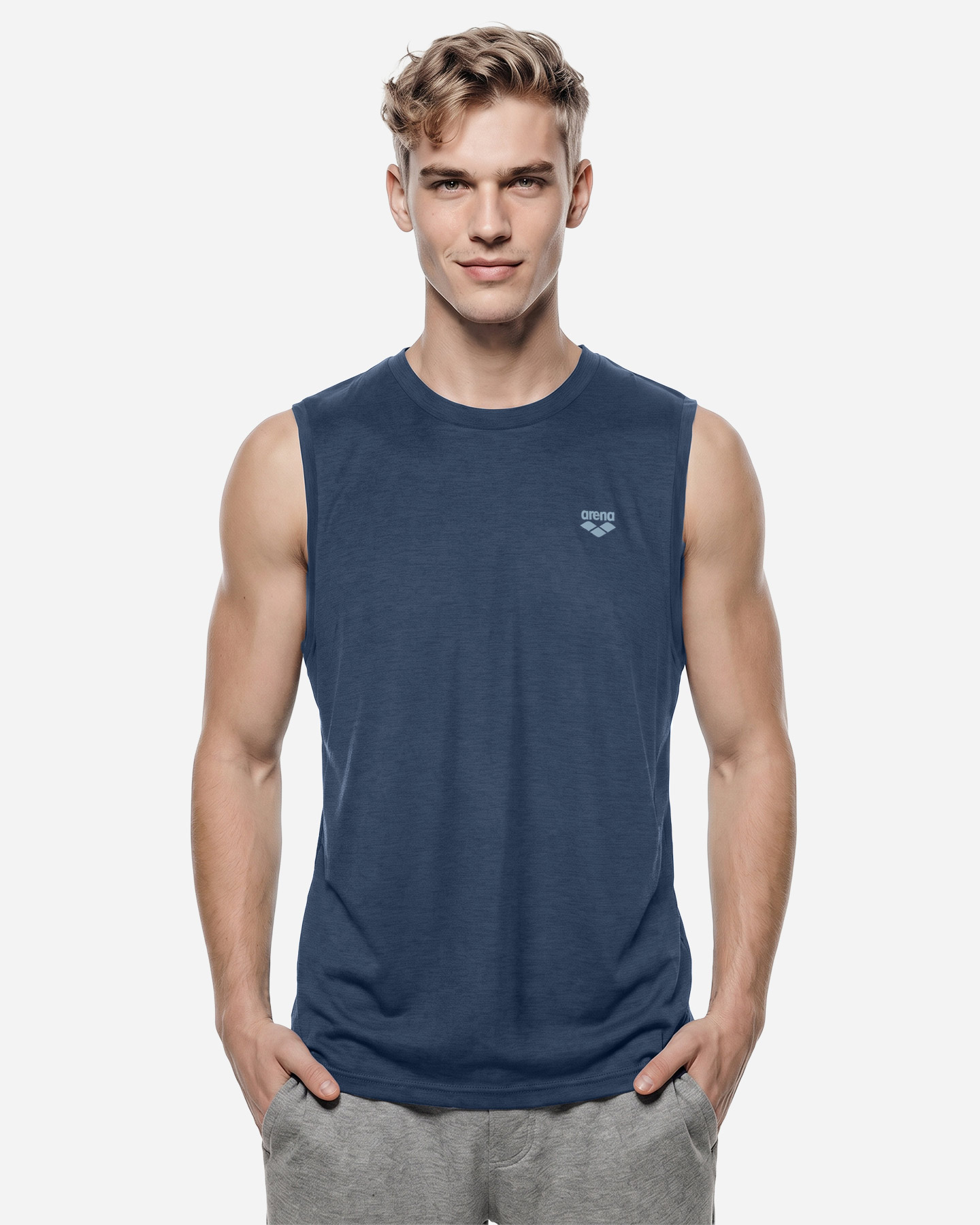 Canotta training ARENA ESSENTIAL MOVE M - Blu - 2 | Cisalfa Sport