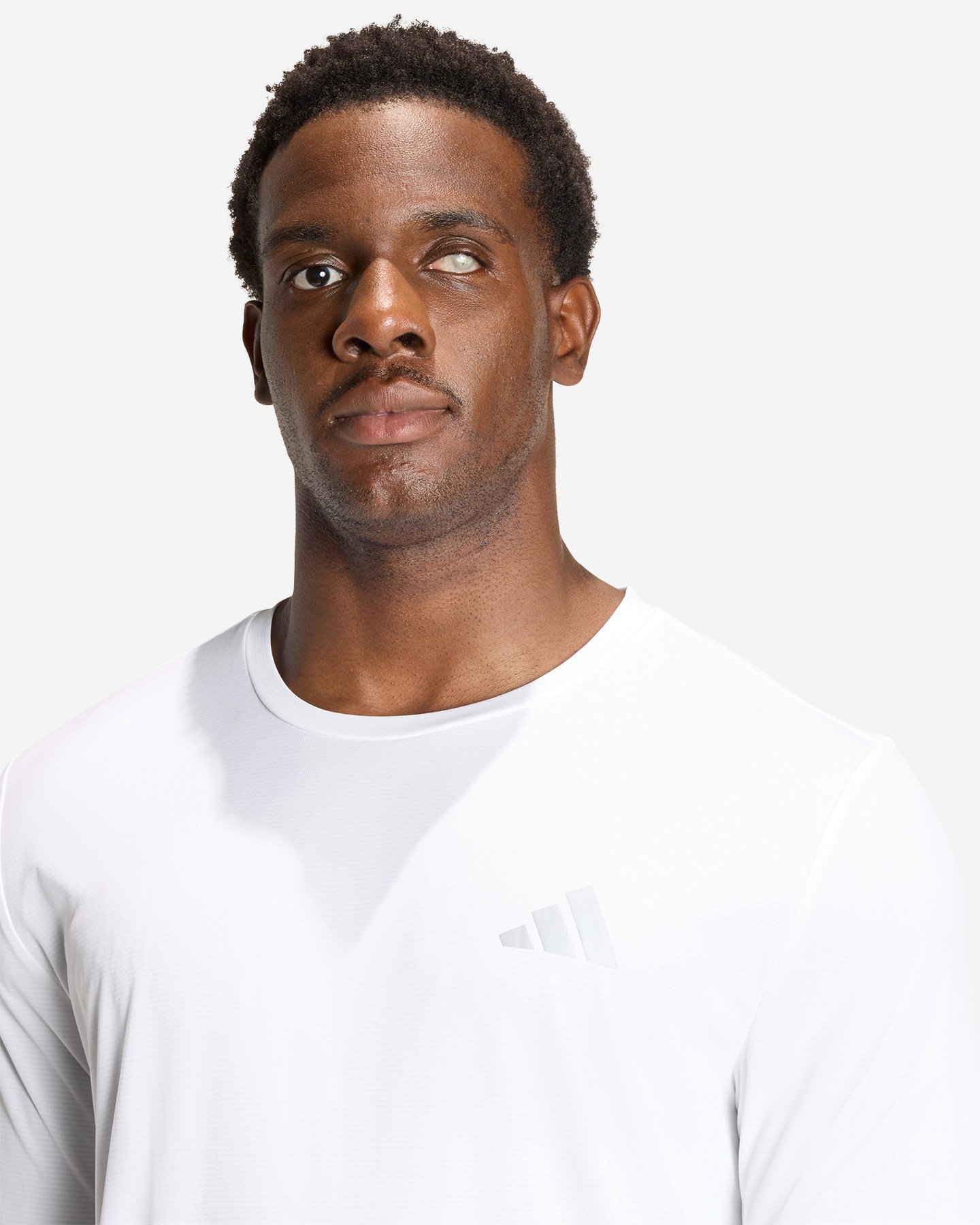 Maglia running ADIDAS RUN ESSENTIALS M - Bianco - 5 | Cisalfa Sport