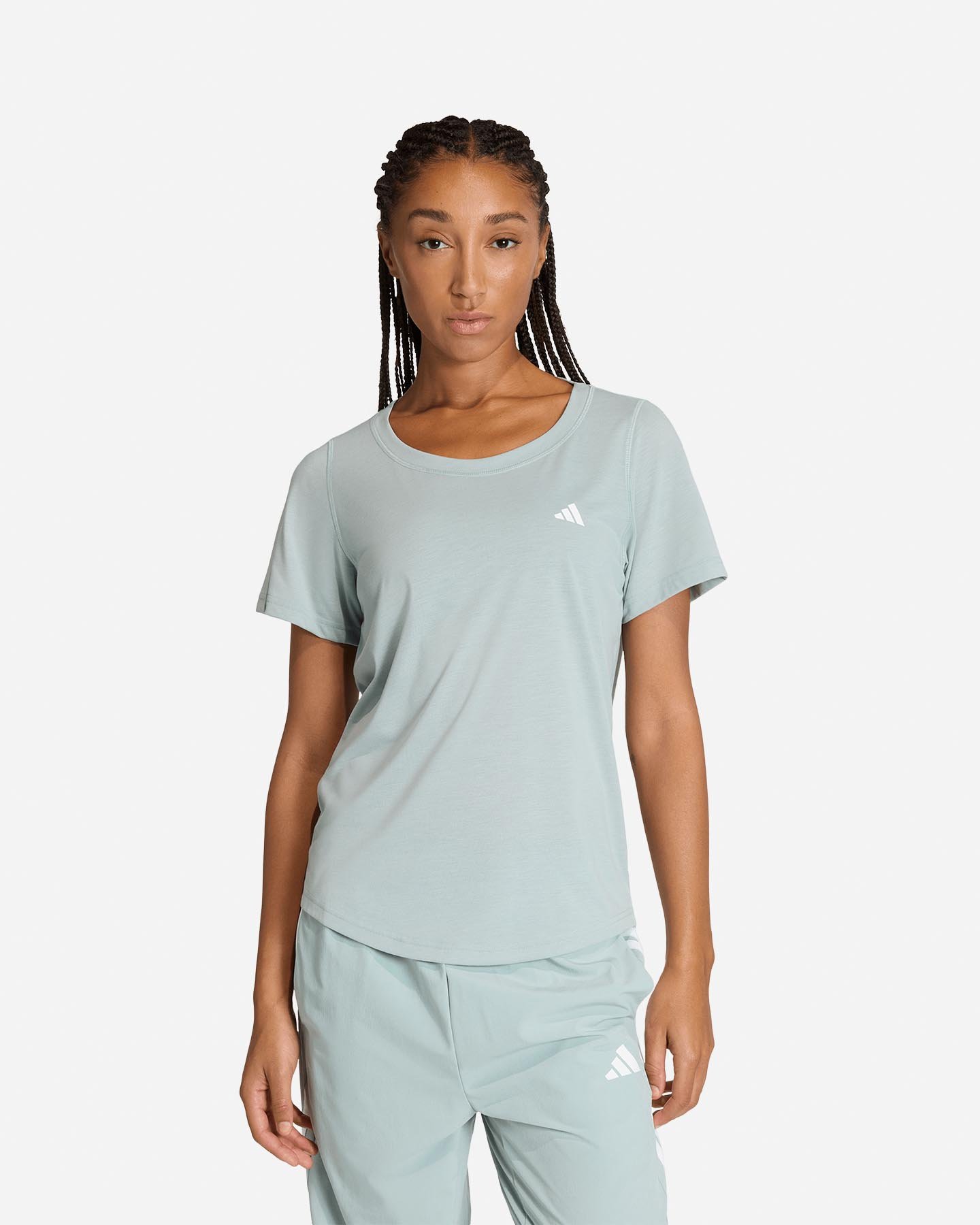 T-shirt training ADIDAS ESSENTIALS SMALL LOGO W - Verde - 1 | Cisalfa Sport