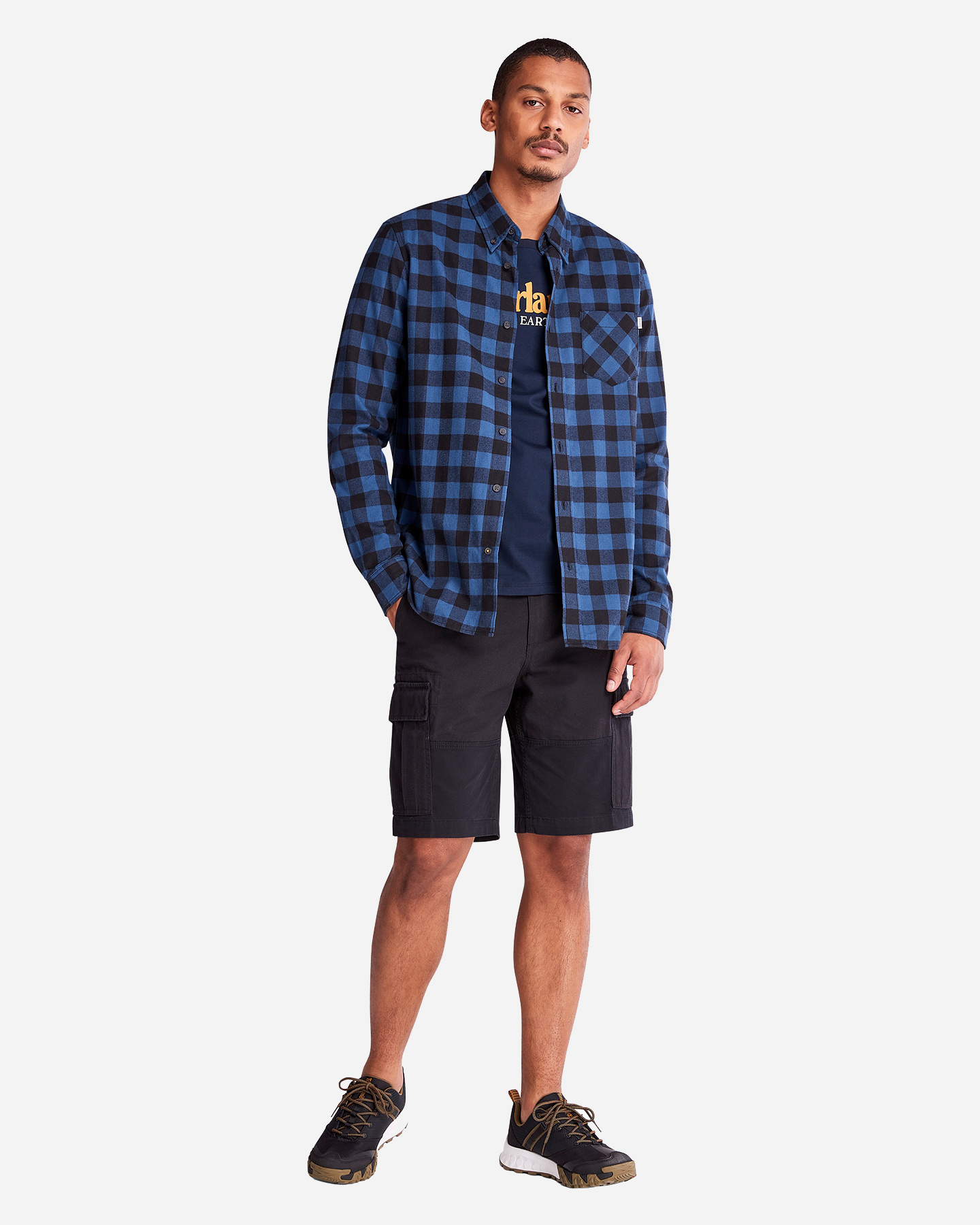 T-shirt TIMBERLAND LINEAR LOGO M - Blu - 4 | Cisalfa Sport