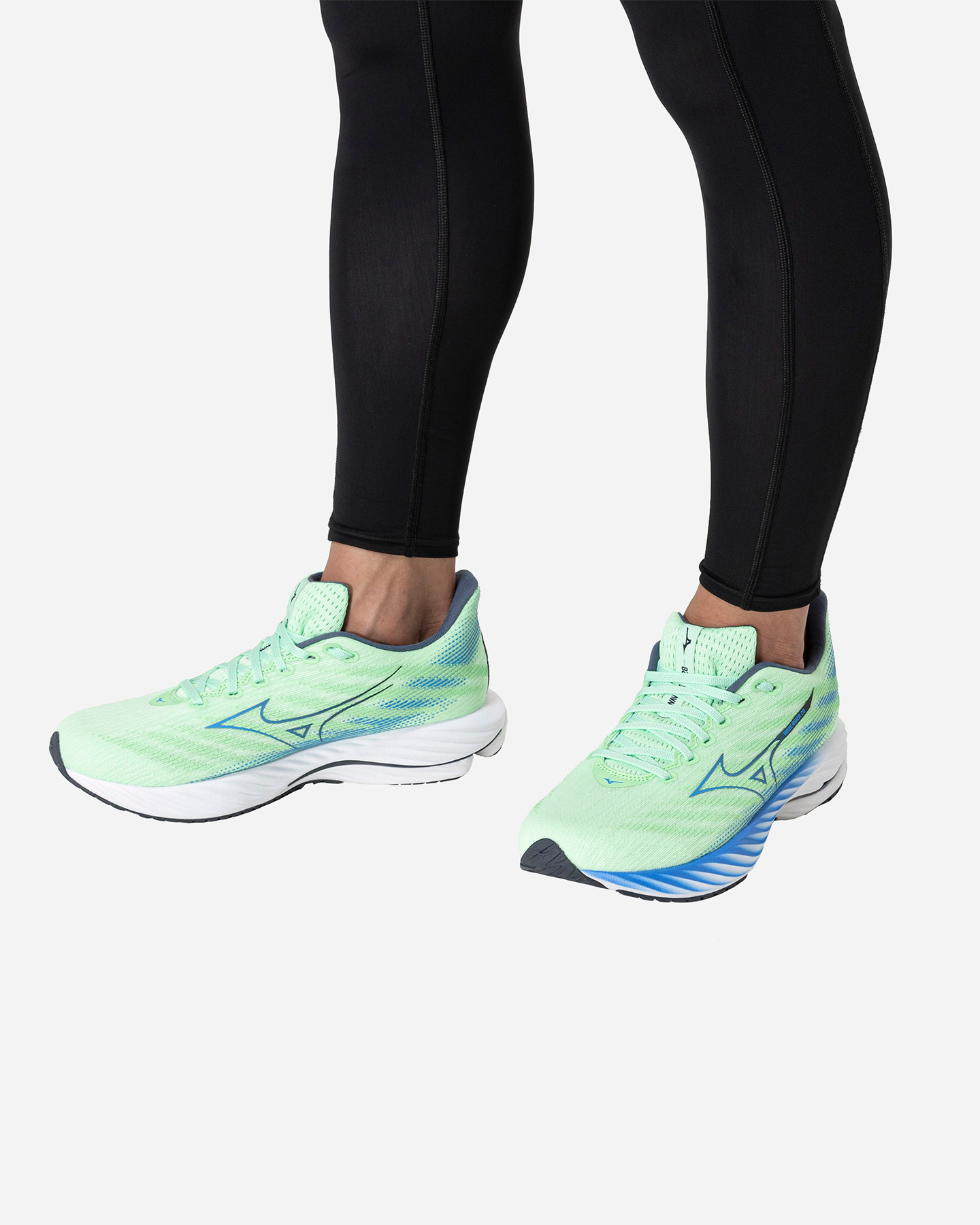 Scarpe running MIZUNO WAVE RIDER 28 M - Verde - 5 | Cisalfa Sport