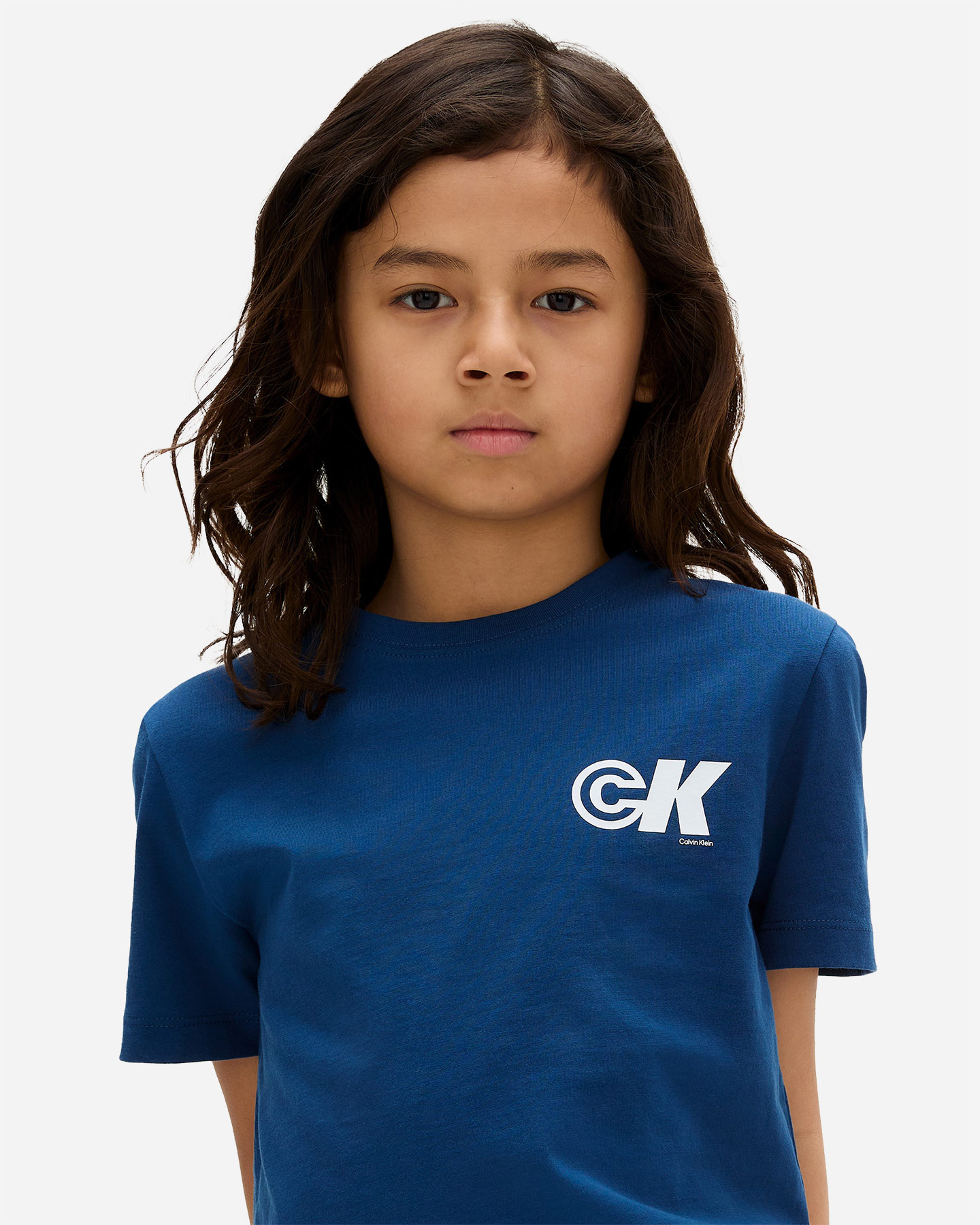 T-shirt CALVIN KLEIN JEANS NEW LOGO JR - Blu - 4 | Cisalfa Sport