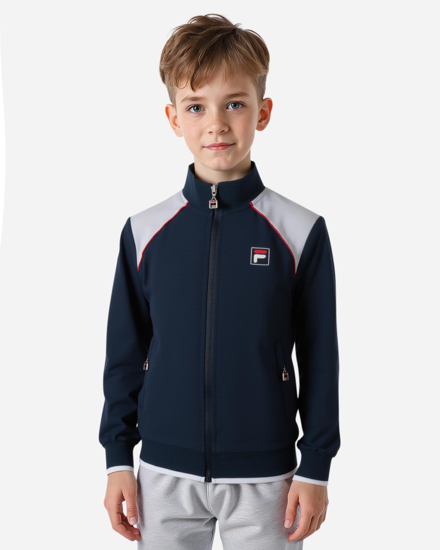 Maglia tennis FILA COURT LINE JR - Blu - 3 | Cisalfa Sport