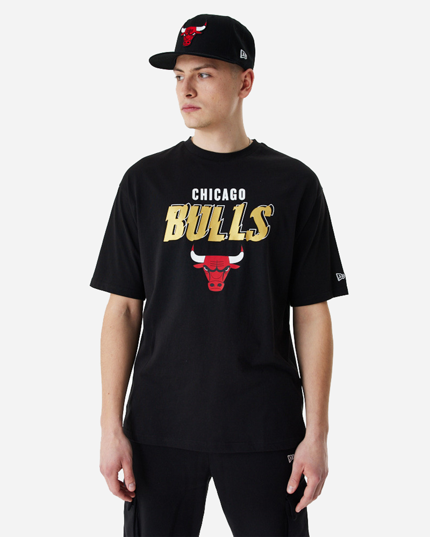 T-shirt NEW ERA TEAM SCRIPT GOLD CHICAGO BULLS M - Nero - 0 | Cisalfa Sport