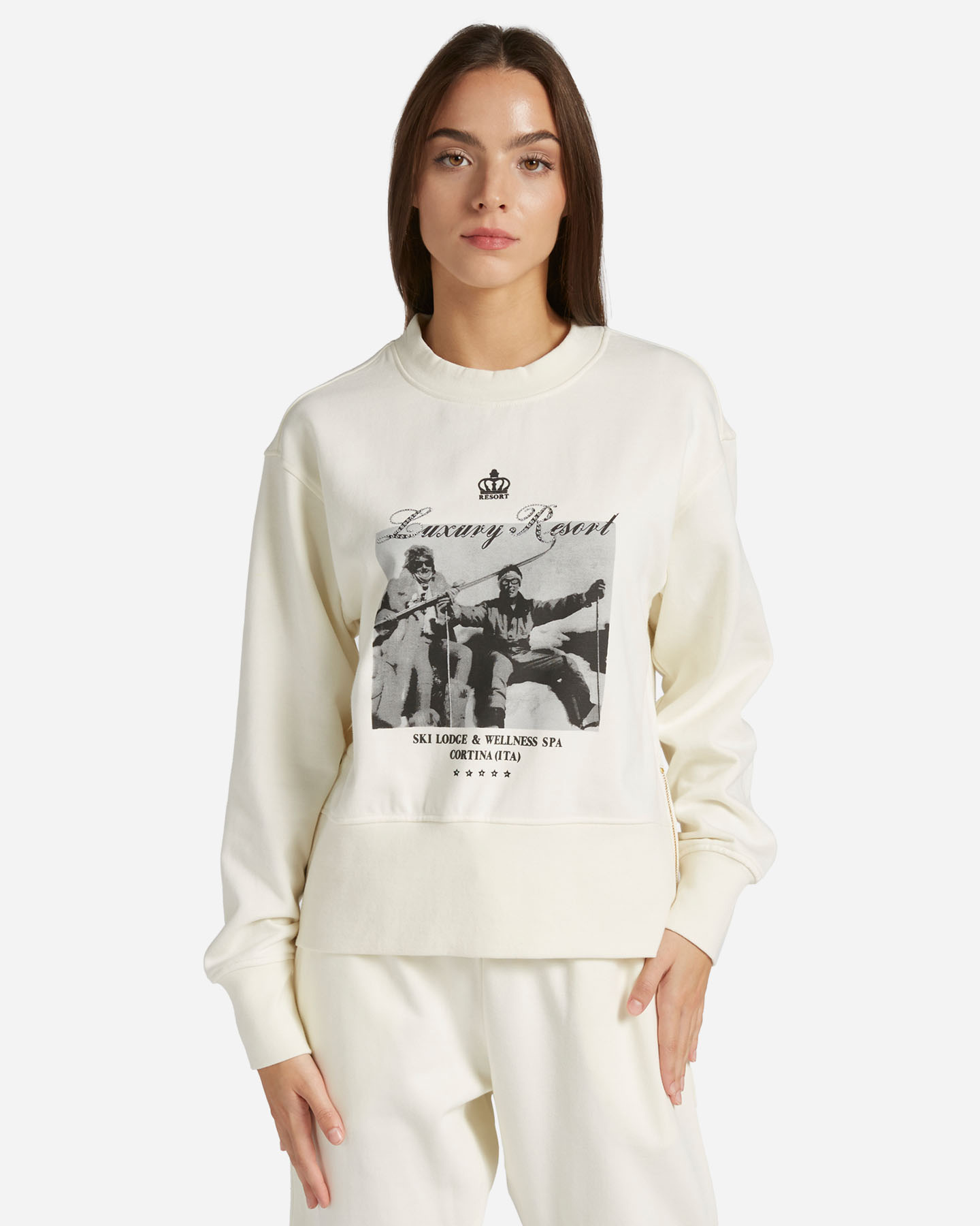 Felpa BEST COMPANY LUXERY RESORT W - Bianco - 0 | Cisalfa Sport