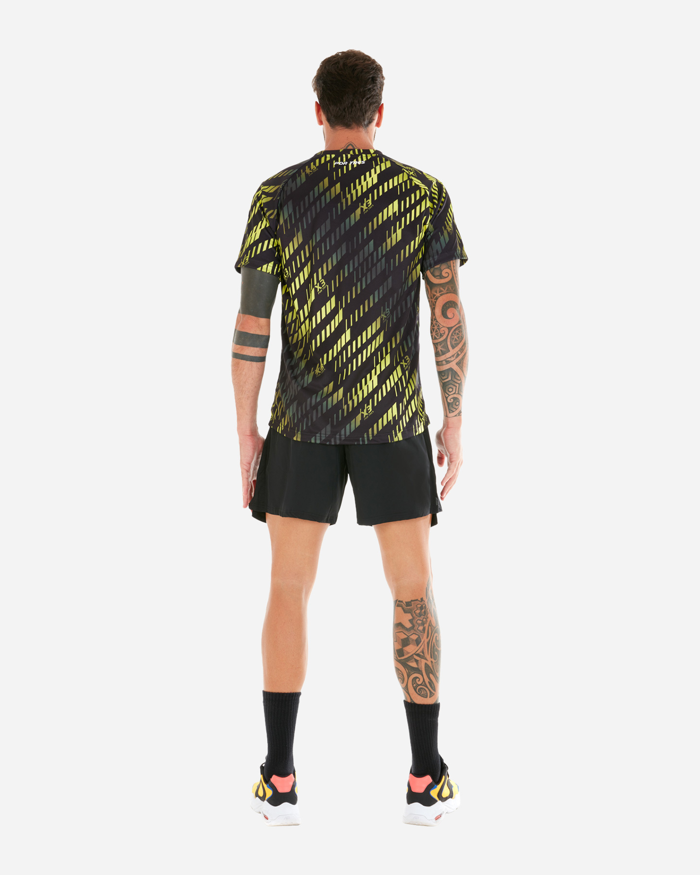 T-shirt tennis X3 POR TRES MARBELLA M - Giallo - 2 | Cisalfa Sport