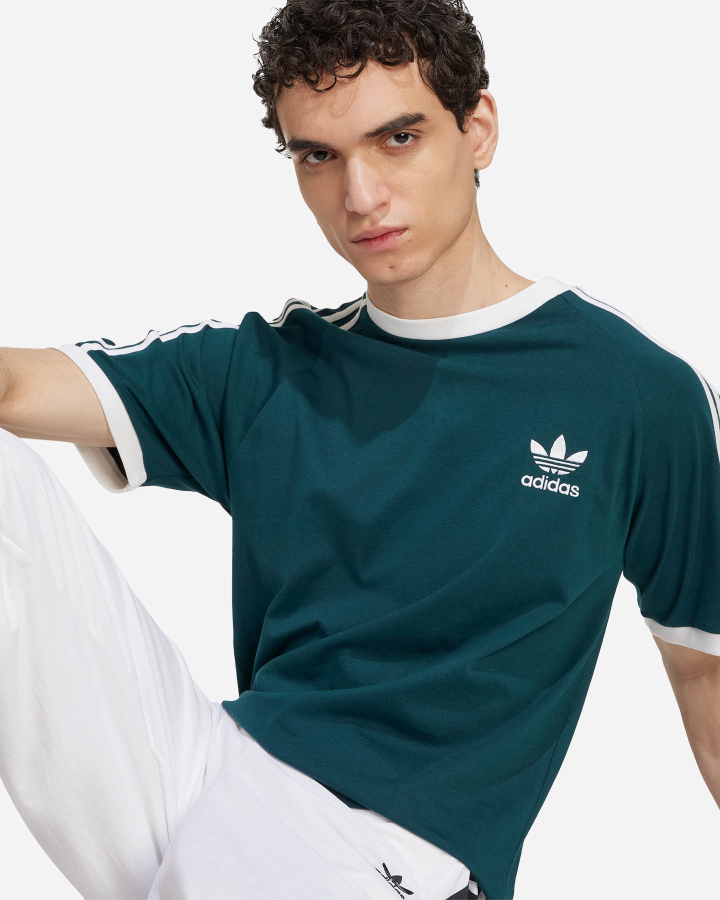 T-shirt ADIDAS 3STRIPES M - Verde - 4 | Cisalfa Sport