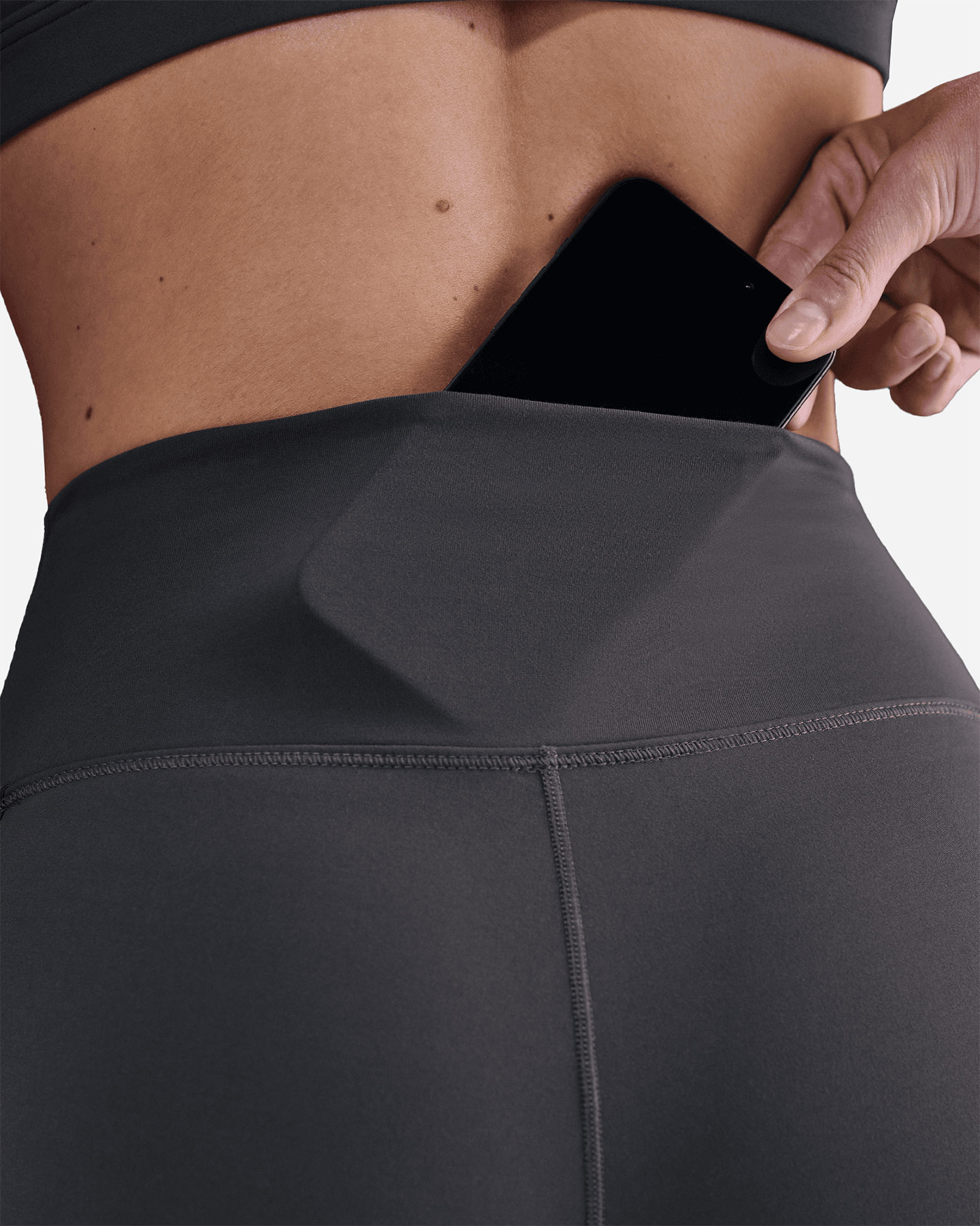 Pantalone training NIKE DRI FIT 7/8 NK ONE W - Grigio - 5 | Cisalfa Sport