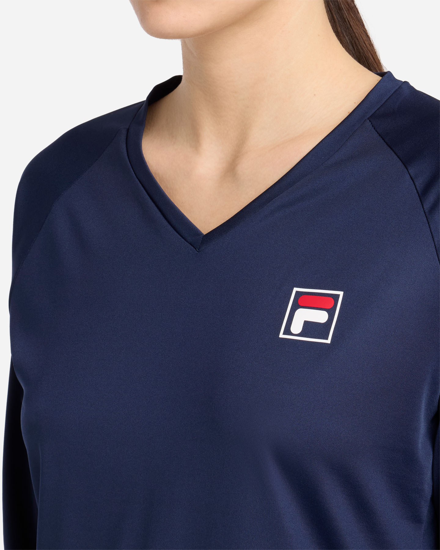 T-shirt tennis FILA COURT LINE W - Blu - 5 | Cisalfa Sport