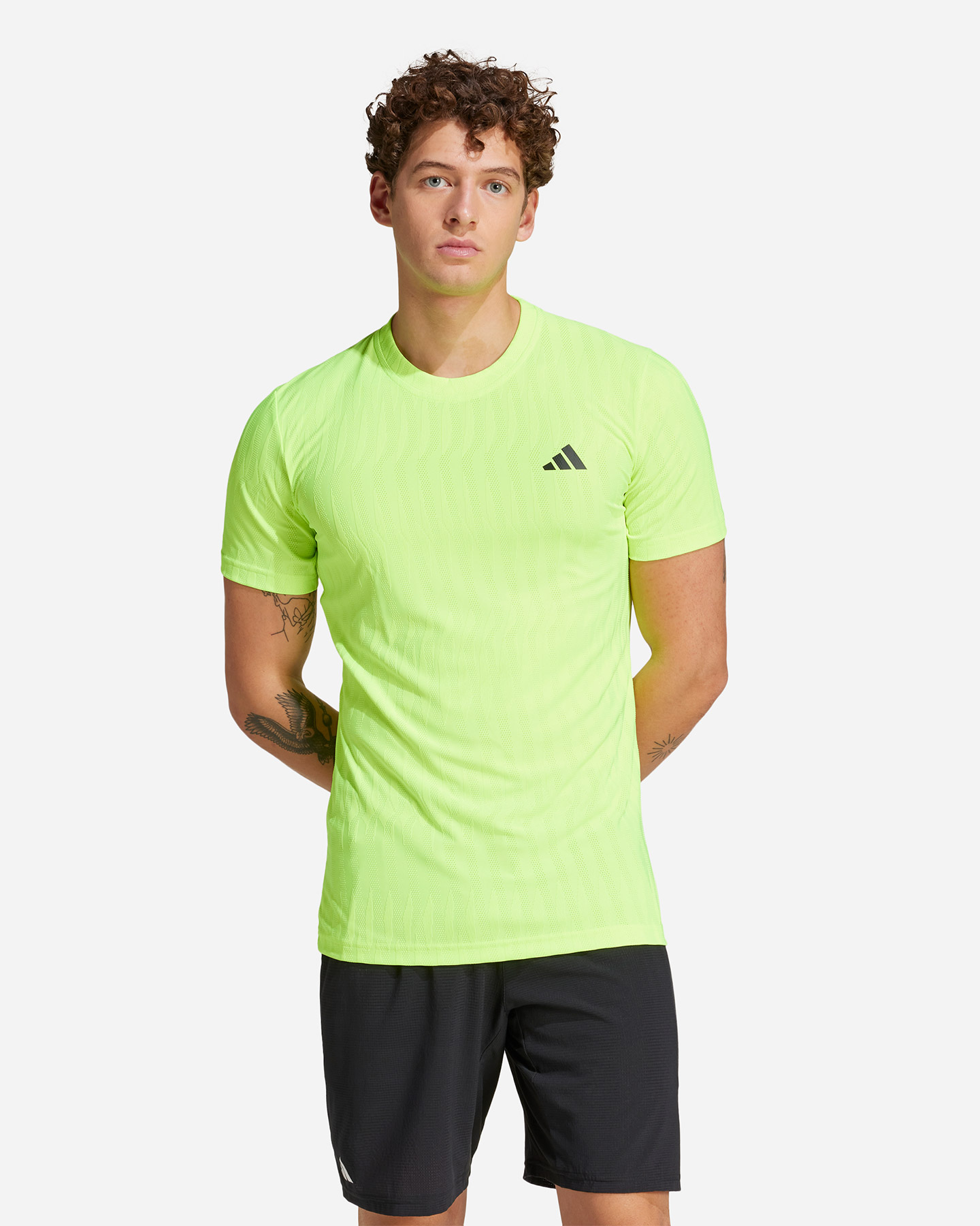 T-shirt tennis ADIDAS 24 FREE LIFTFLUO M - Giallo - 1 | Cisalfa Sport