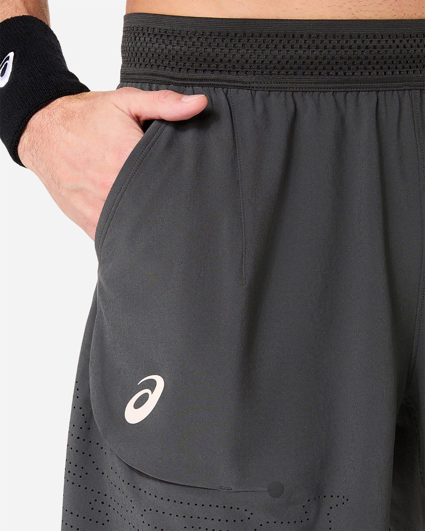 Pantaloncini tennis ASICS MATCH 7IN M - Grigio - 4 | Cisalfa Sport