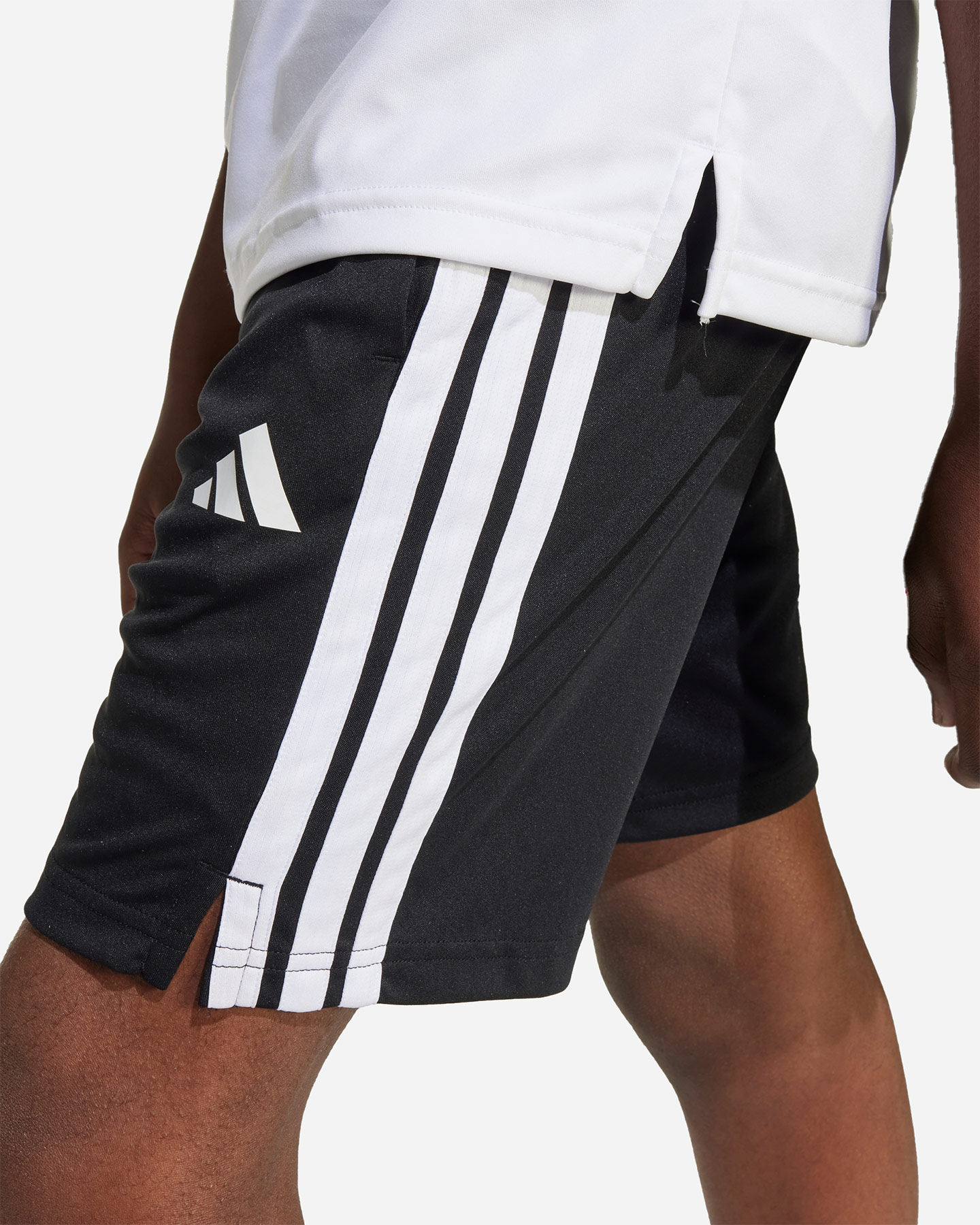 Pantaloncini ADIDAS TRAIN ESSENTIALS 3STRIPES JR - Nero - 4 | Cisalfa Sport