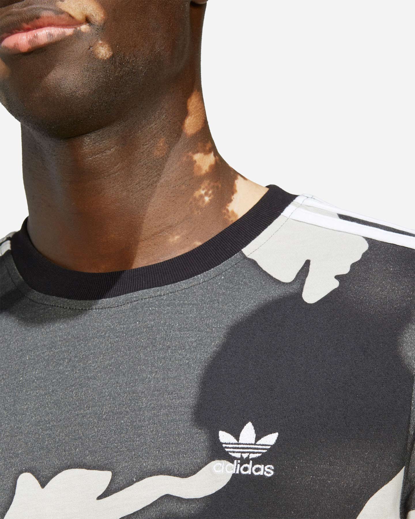 T-shirt ADIDAS CAMOU 3STRIPES M - Nero - 3 | Cisalfa Sport