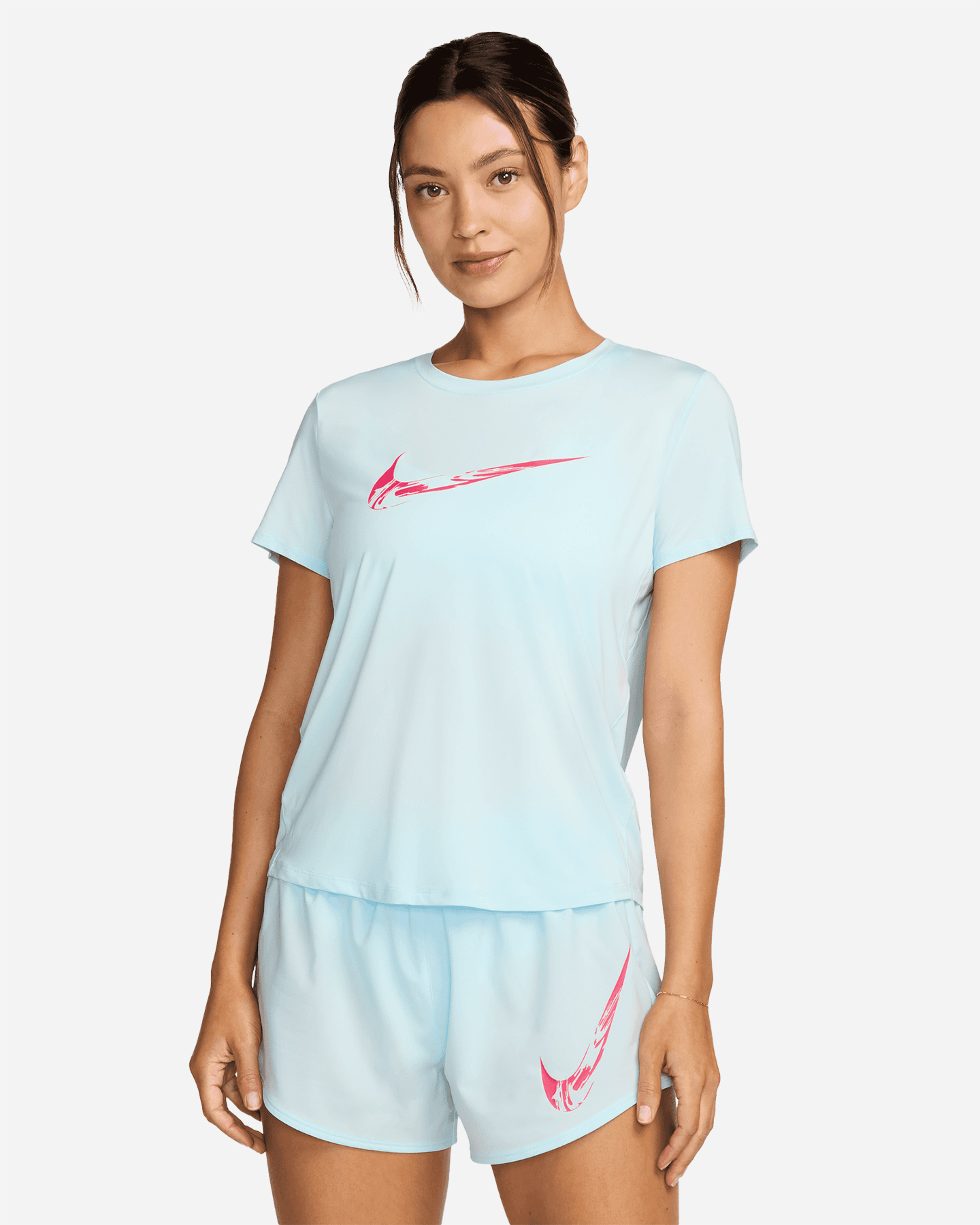 T-shirt running NIKE ONE SWOOSH W - Blu - 0 | Cisalfa Sport