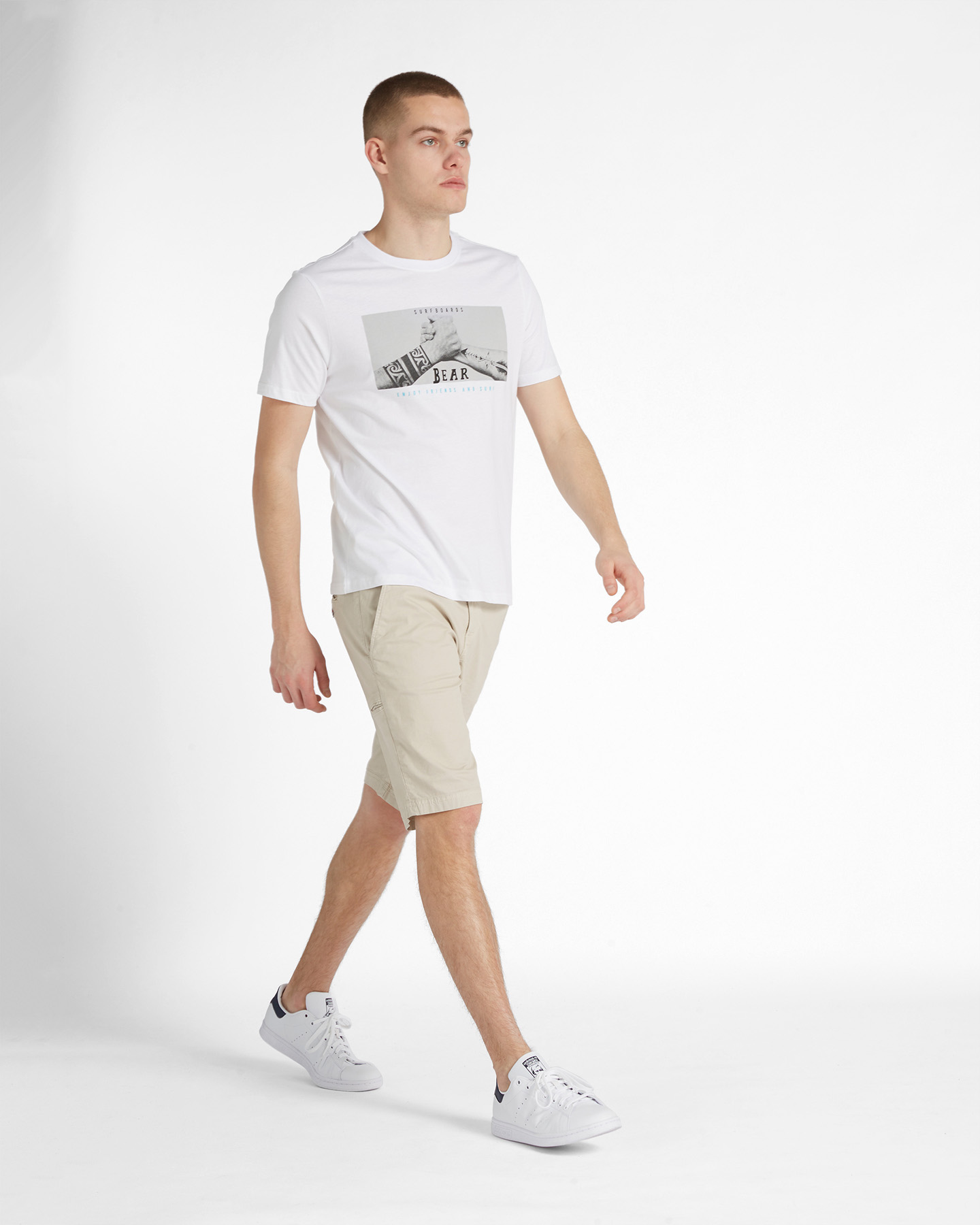 T-shirt BEAR FUTURISITIC TRIBALS M - Bianco - 3 | Cisalfa Sport