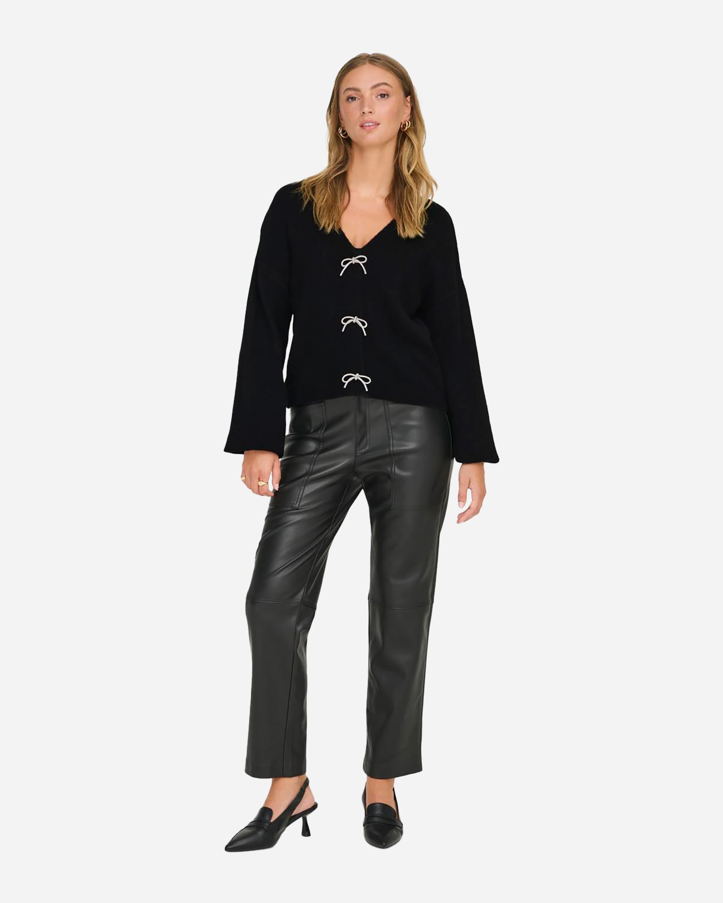 Cardigan ONLY FIOCCHI STRASS W - Nero - 3 | Cisalfa Sport