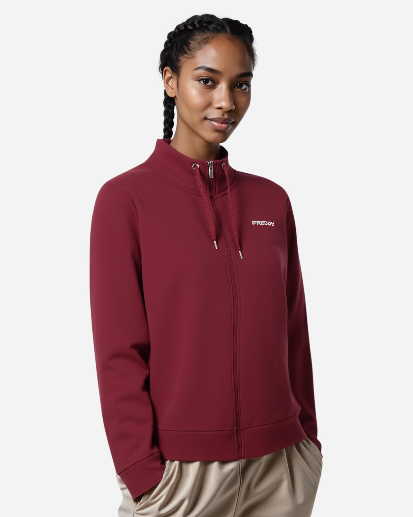 Felpa FREDDY SMALL LOGO OLOGRAFICO W - Viola - 3 | Cisalfa Sport