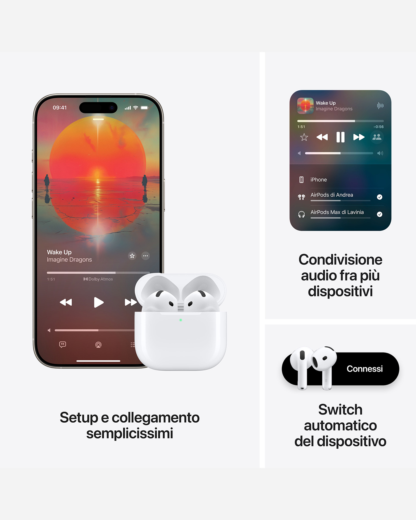 Cuffie audio APPLE AIRPODS 4  - Bianco - 6 | Cisalfa Sport