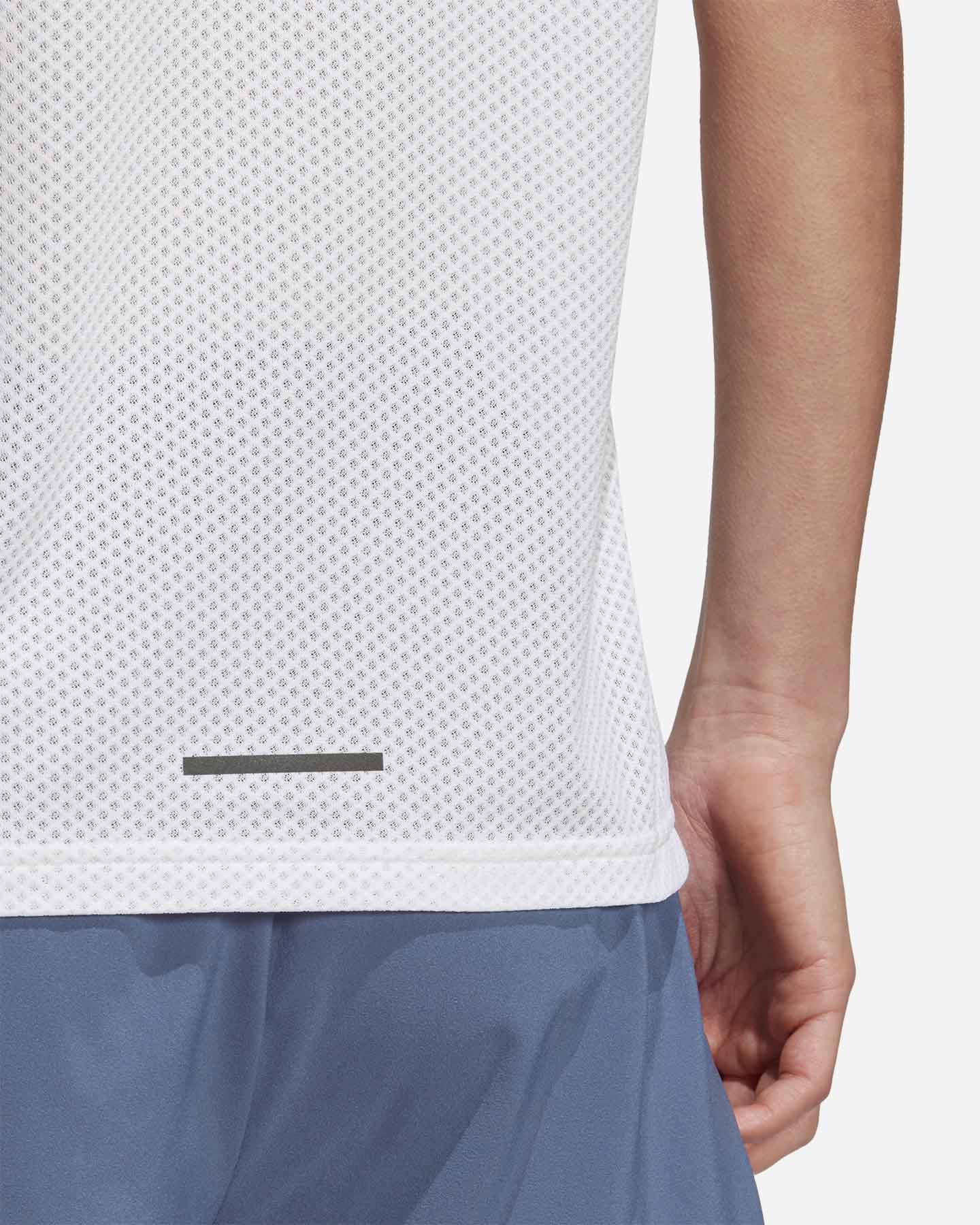 T-shirt running ADIDAS AGRAVIC W - Bianco - 4 | Cisalfa Sport