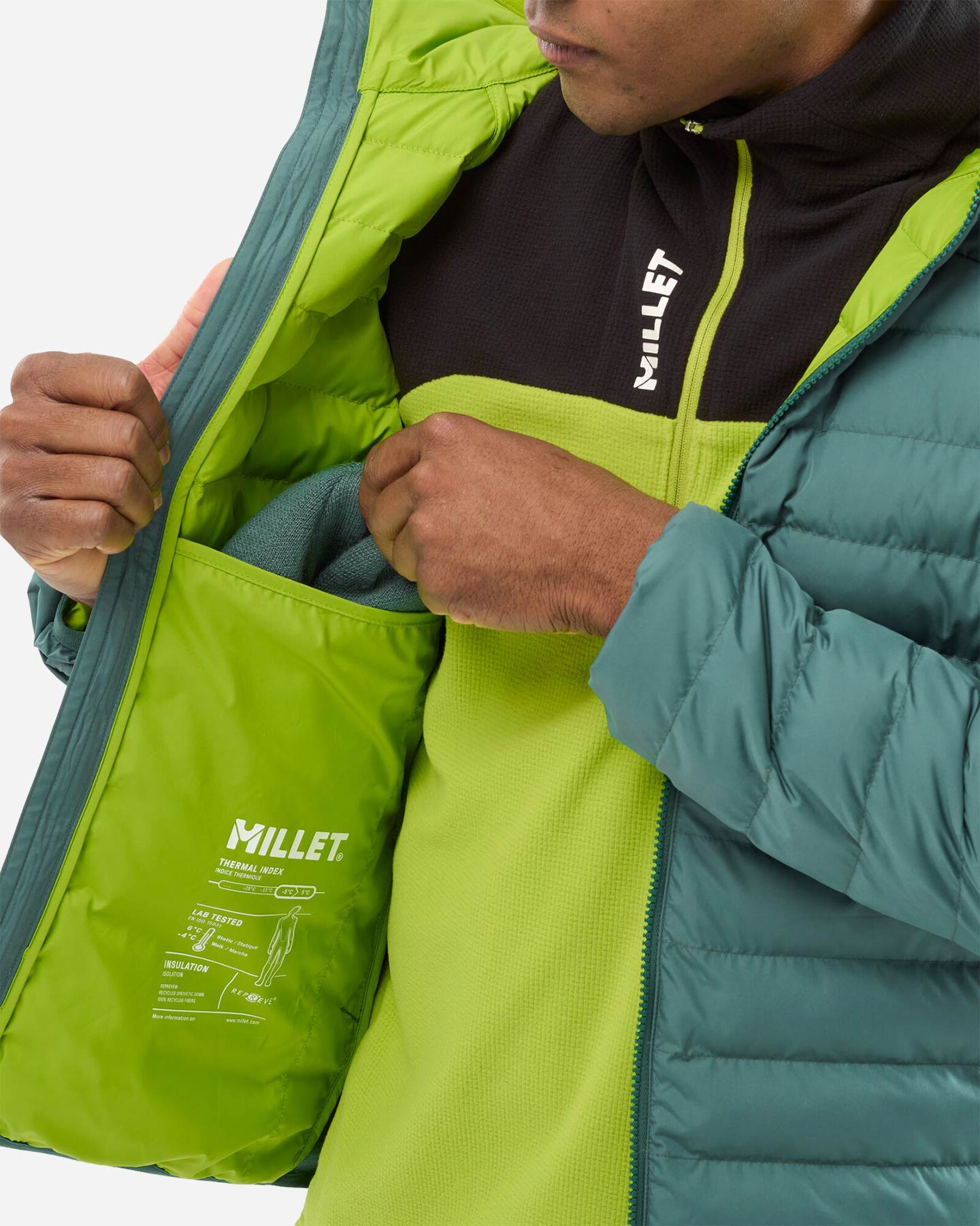 Giacca outdoor MILLET FITZ ROY WARM M - Verde - 5 | Cisalfa Sport