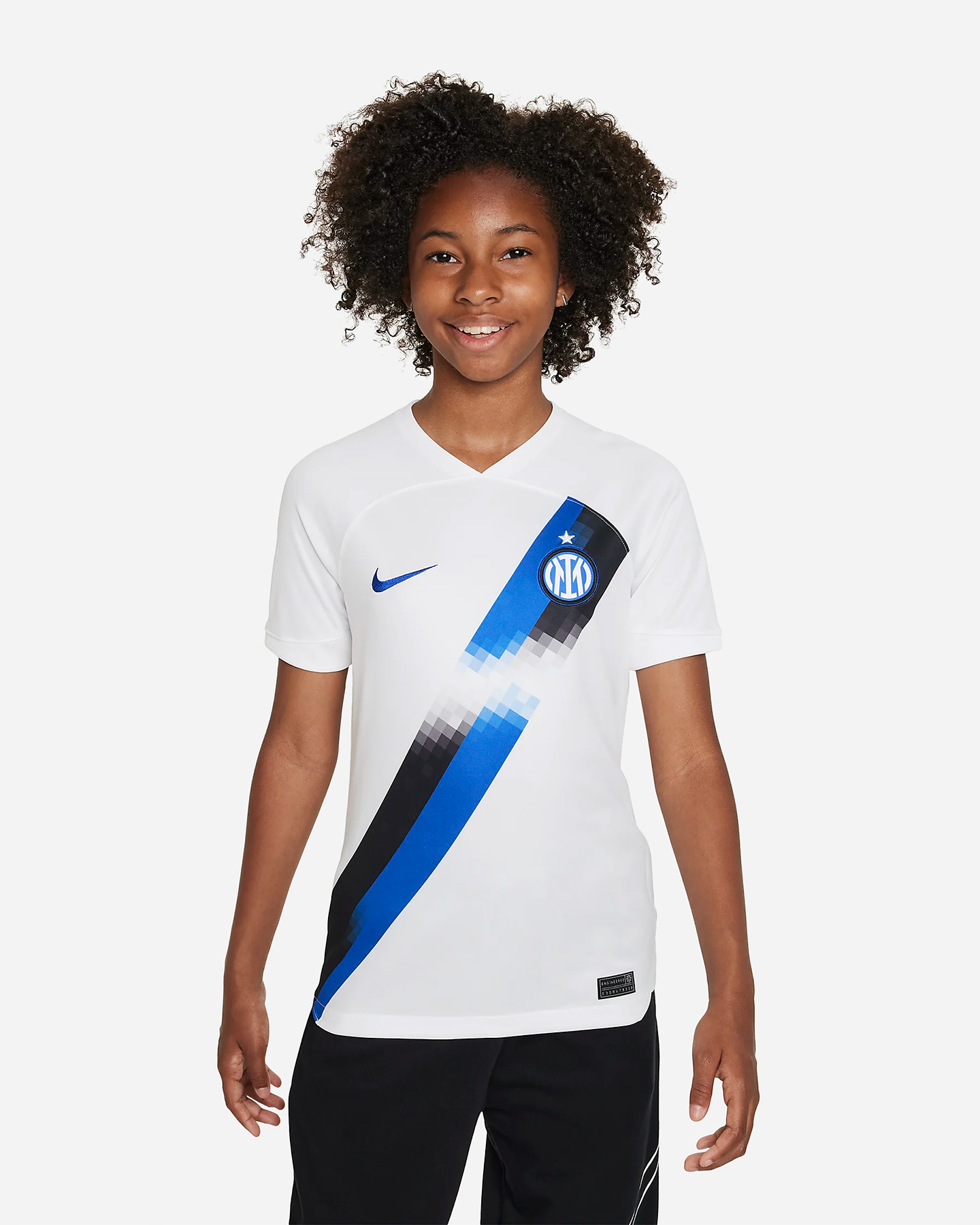 Maglia calcio ufficiale NIKE DRI FIT INTER AWAY 23-24 JR - Bianco - 0 | Cisalfa Sport