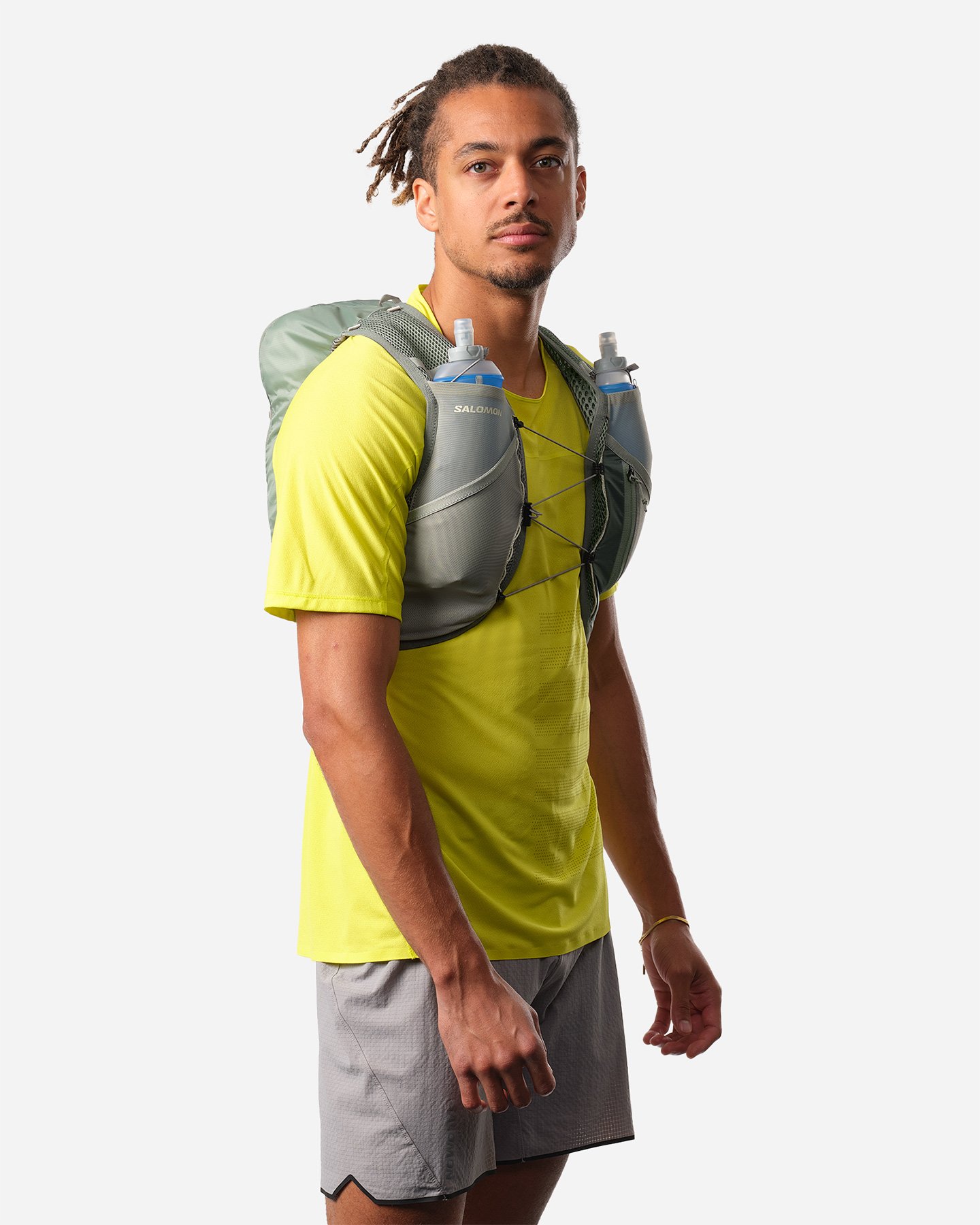 Zaino trail running SALOMON ACTIVE SKIN 8 SET  - Verde - 2 | Cisalfa Sport