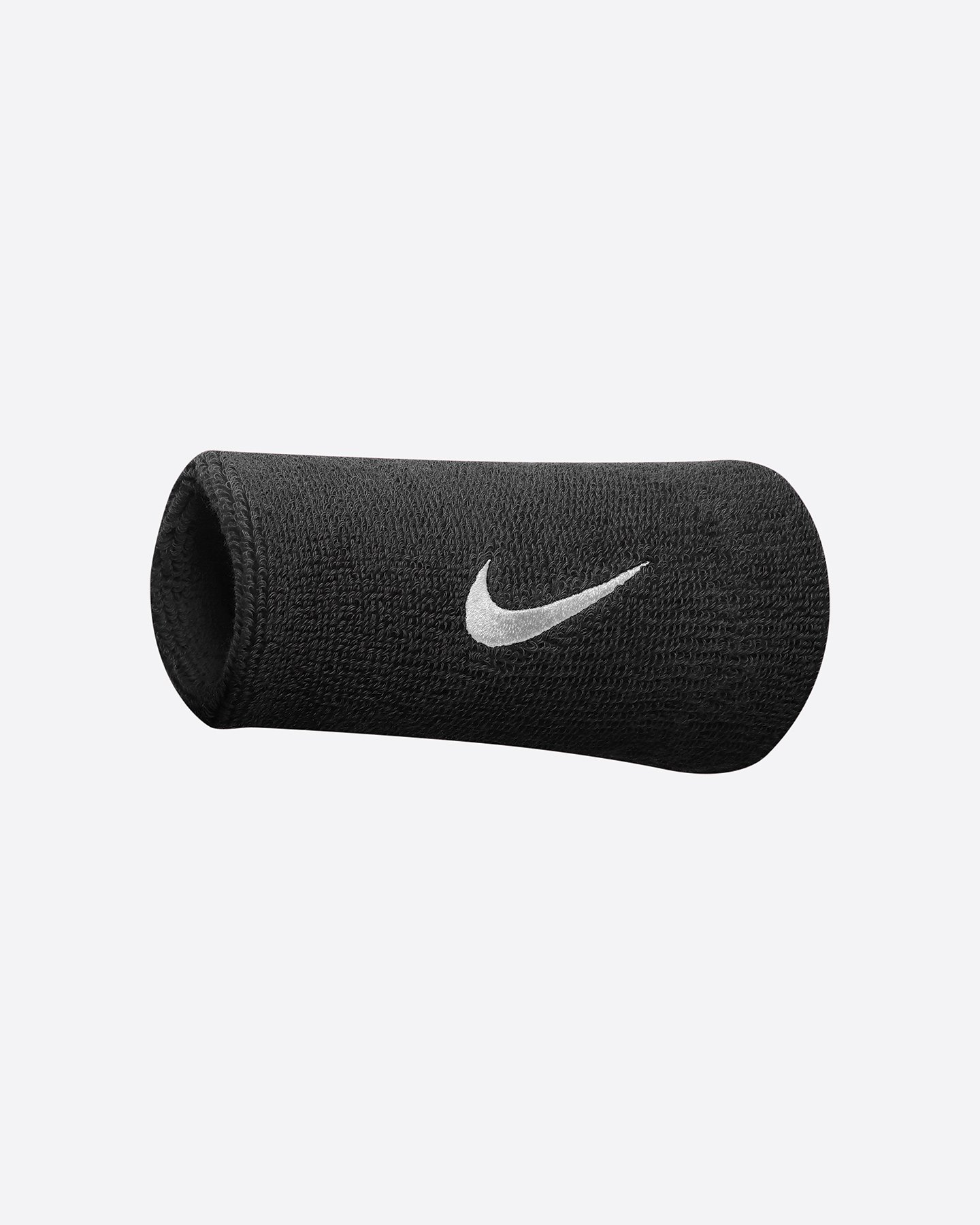 Polsino NIKE SWOOSH DOUBLEWIDE WRISTBANDS - Nero - 0 | Cisalfa Sport