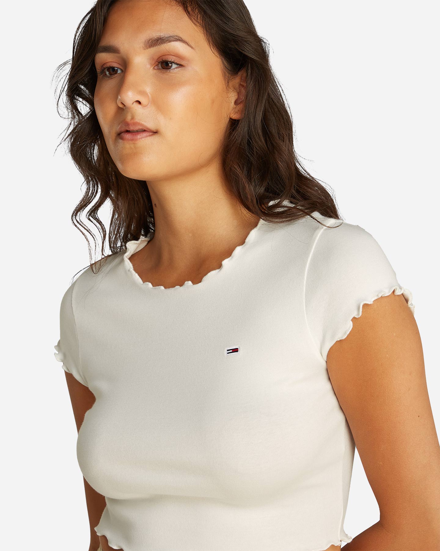 T-shirt TOMMY HILFIGER SLIM BABYLOCK W - Bianco - 5 | Cisalfa Sport