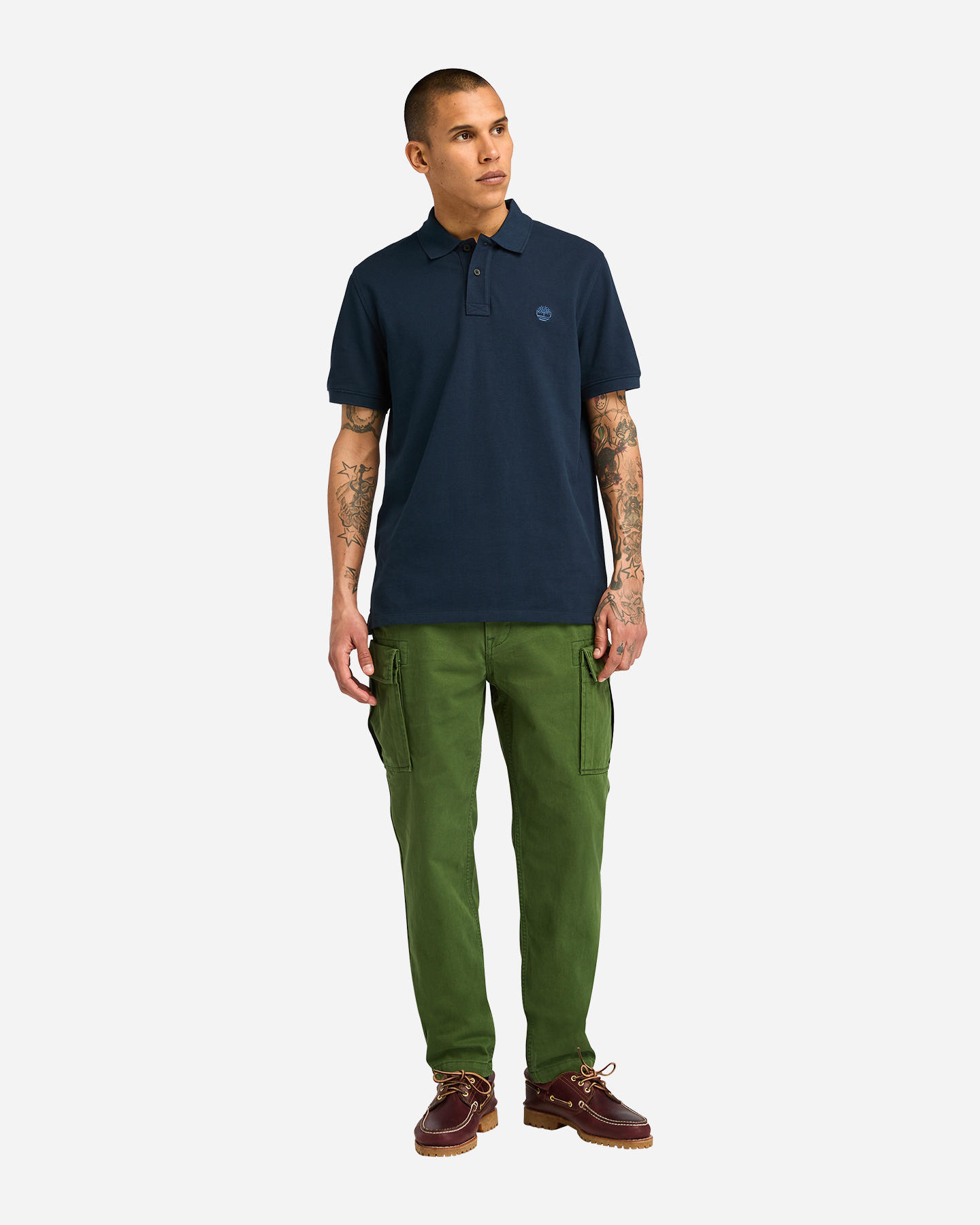 Polo TIMBERLAND SMALL LOGO M - Blu Navy - 3 | Cisalfa Sport