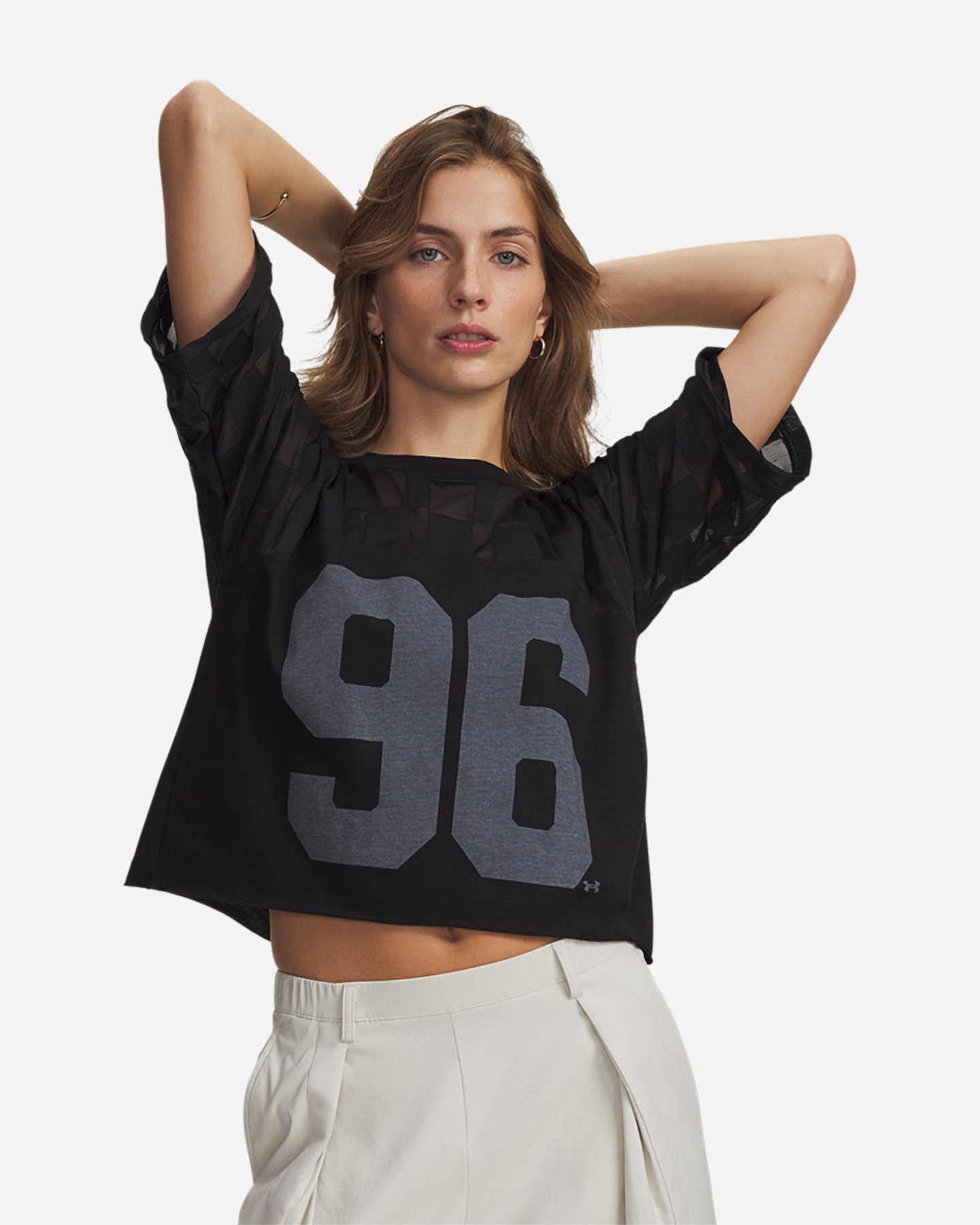 T-shirt UNDER ARMOUR BURNOUT 96 W - Nero - 0 | Cisalfa Sport