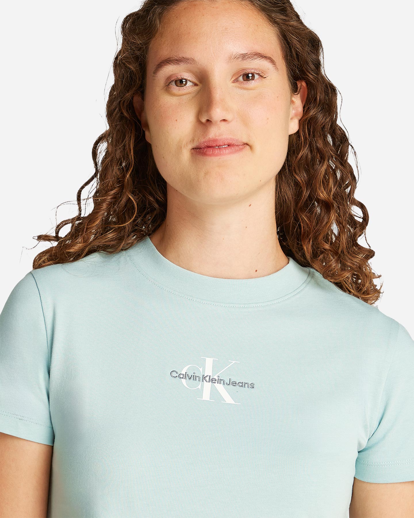 T-shirt CALVIN KLEIN JEANS SLIM MONOGRAM W - Verde - 5 | Cisalfa Sport