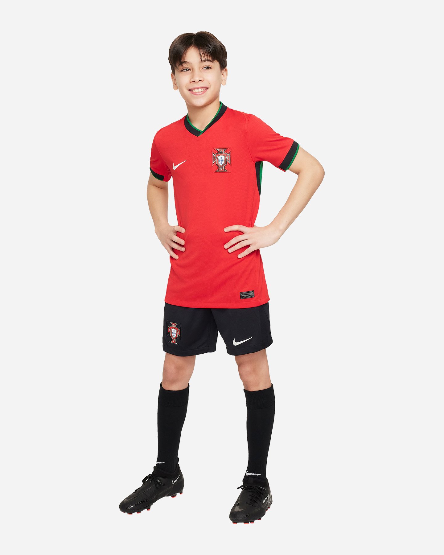 Maglia calcio ufficiale NIKE DRI FIT PORTOGALLO HOME 23-24 JR - Rosso - 6 | Cisalfa Sport