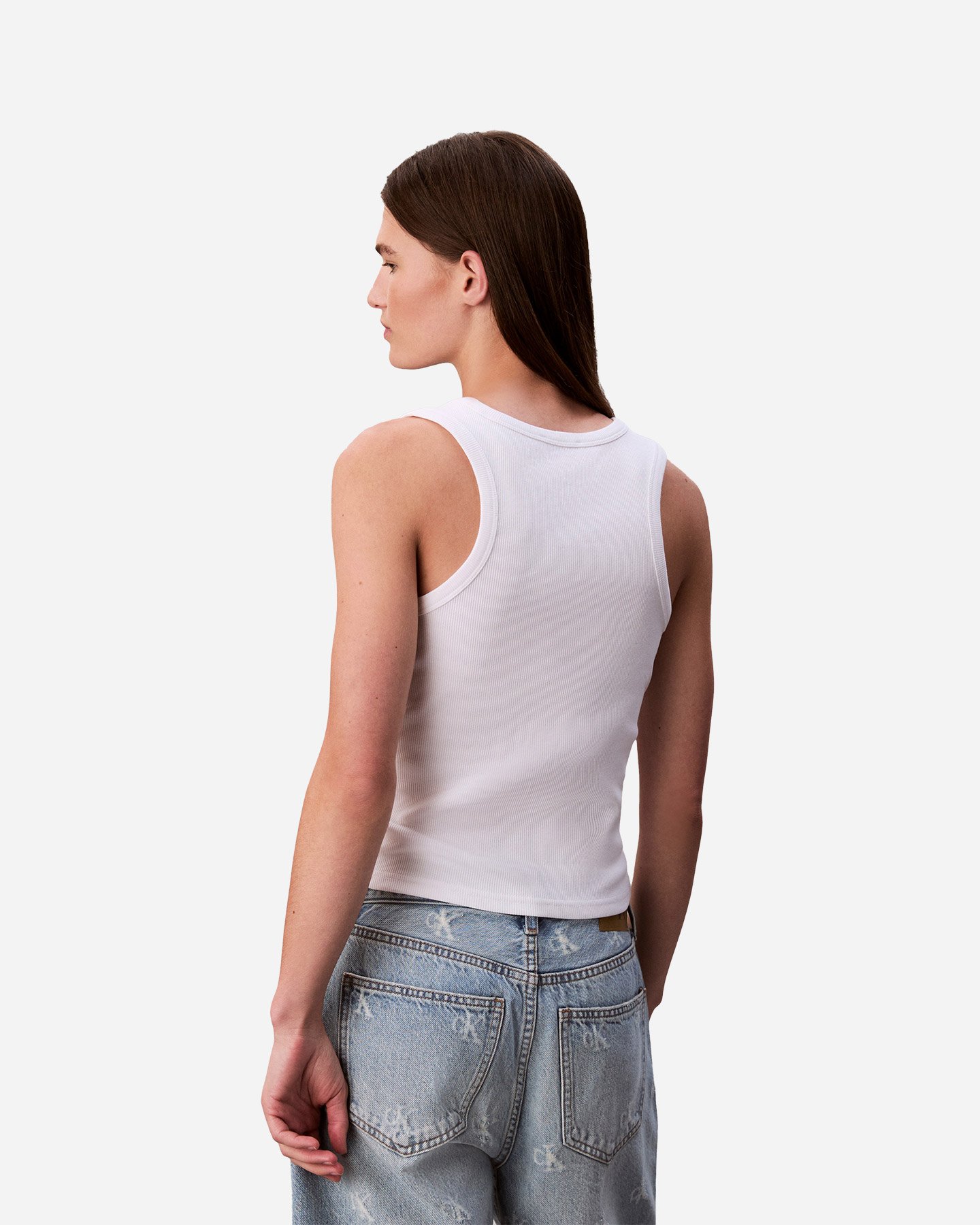 Canotta CALVIN KLEIN JEANS SMALL LOGO W - Bianco - 3 | Cisalfa Sport