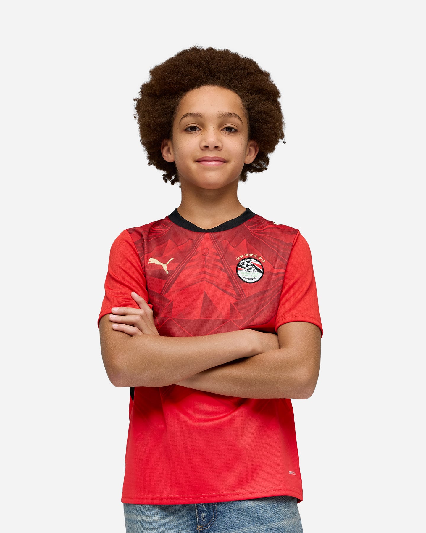 Maglia calcio ufficiale PUMA EGITTO HOME 26 JR - Color mix - 3 | Cisalfa Sport