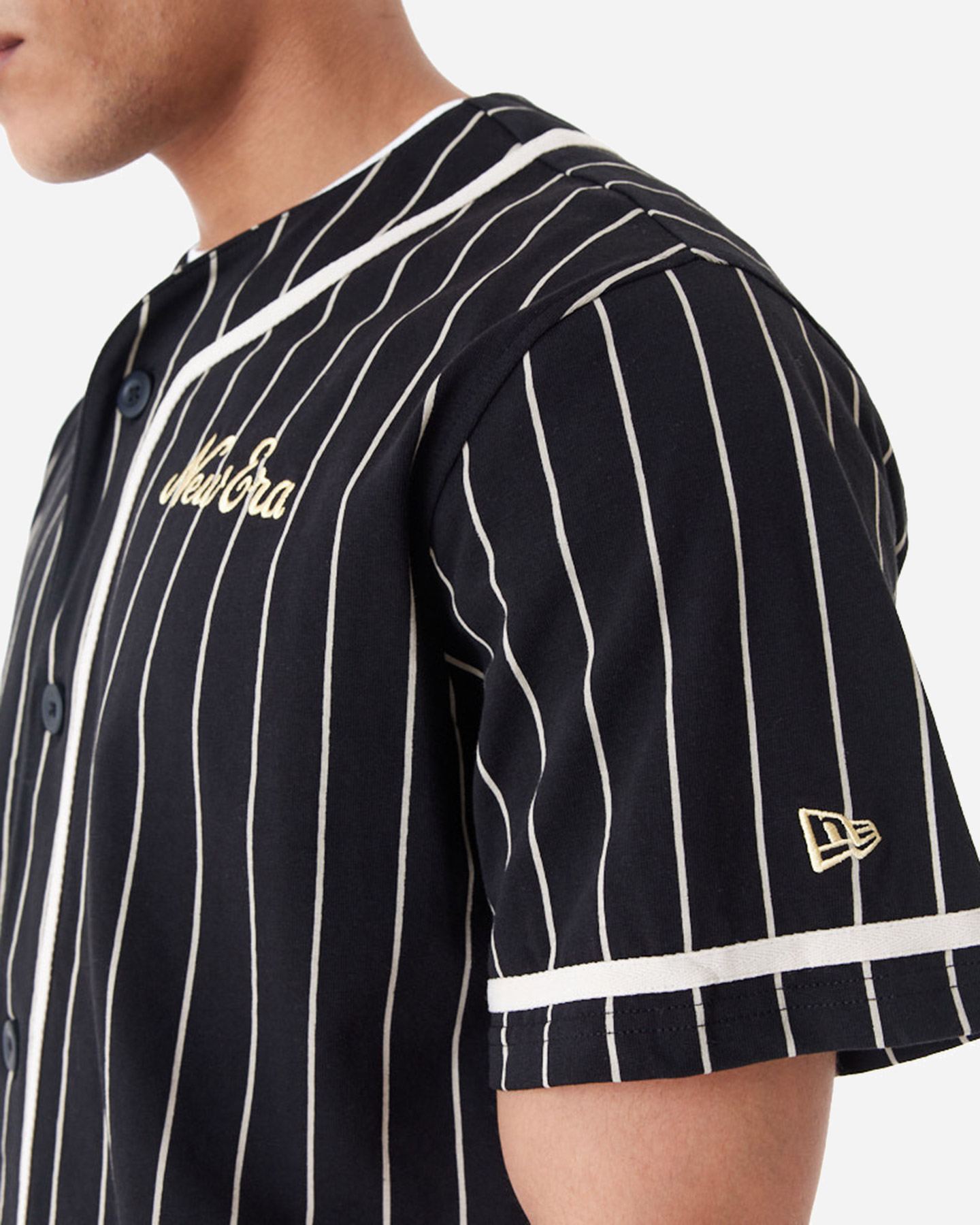 T-shirt NEW ERA BRAND PINSTRIPE M - Nero - 4 | Cisalfa Sport