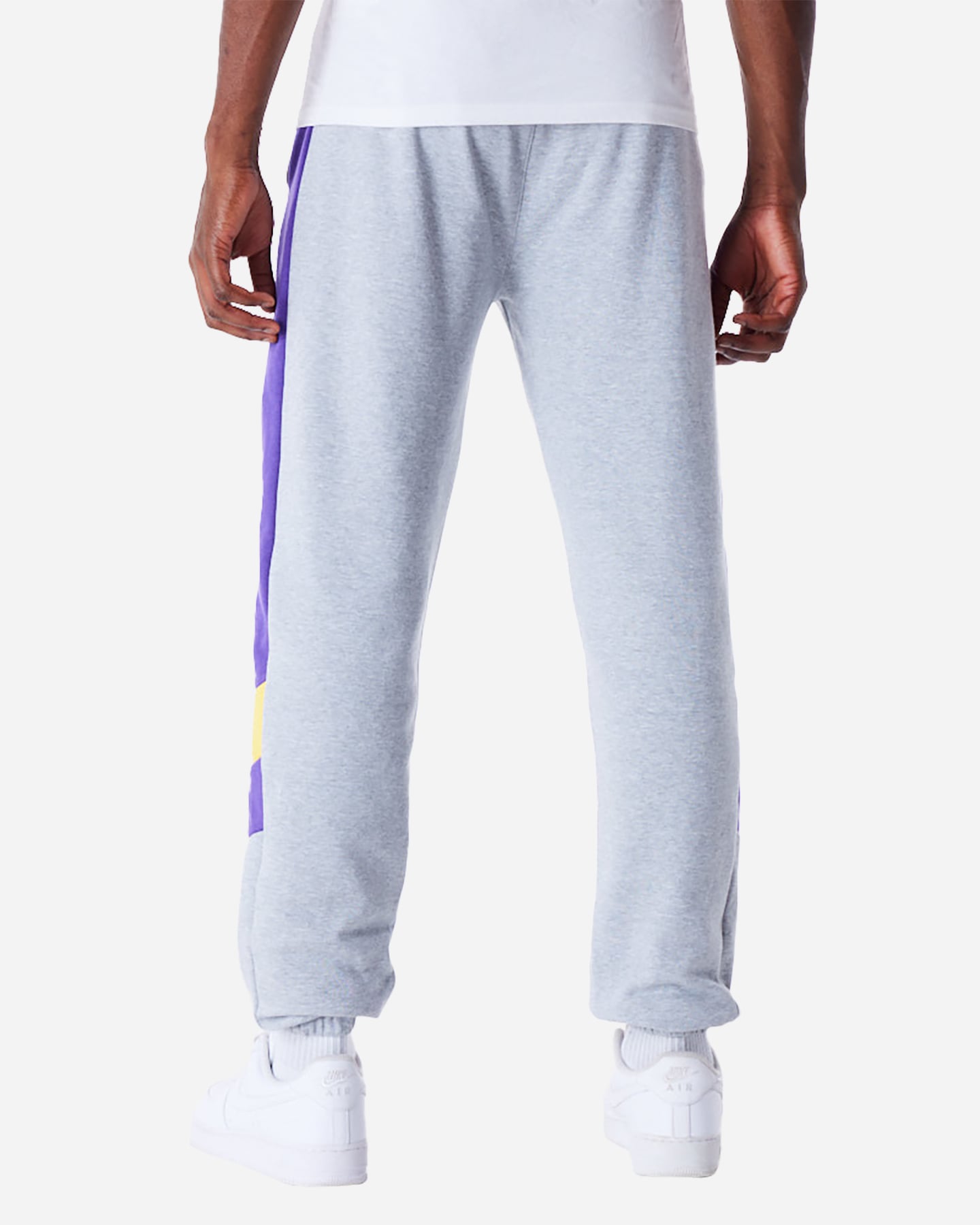 Pantaloni nba NEW ERA PANEL LAKERS JOGGER M - Grigio - 1 | Cisalfa Sport
