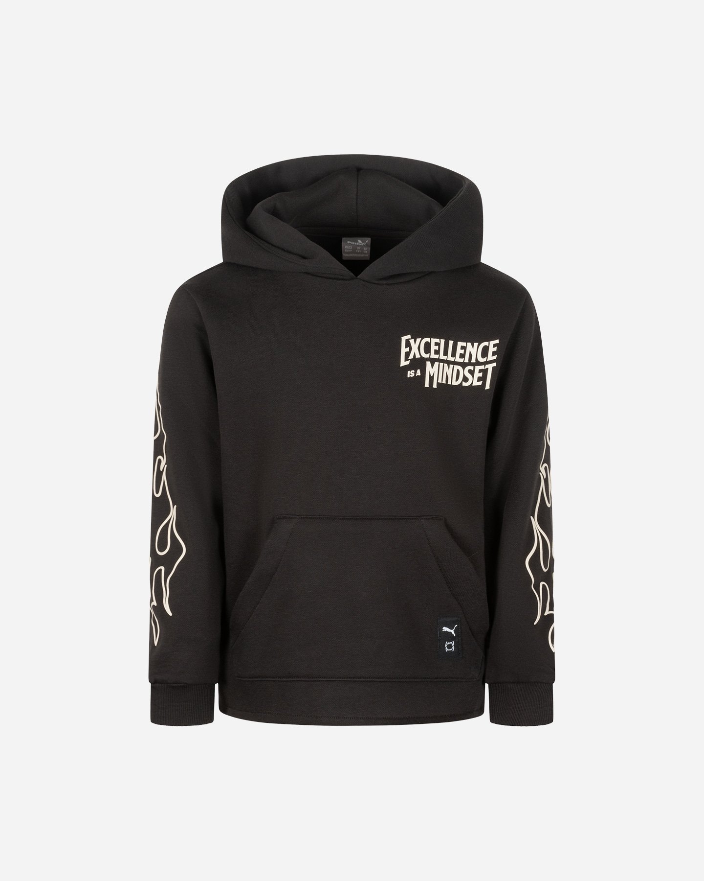 Felpa PUMA BOY BBALL FLAME JR - Nero - 0 | Cisalfa Sport