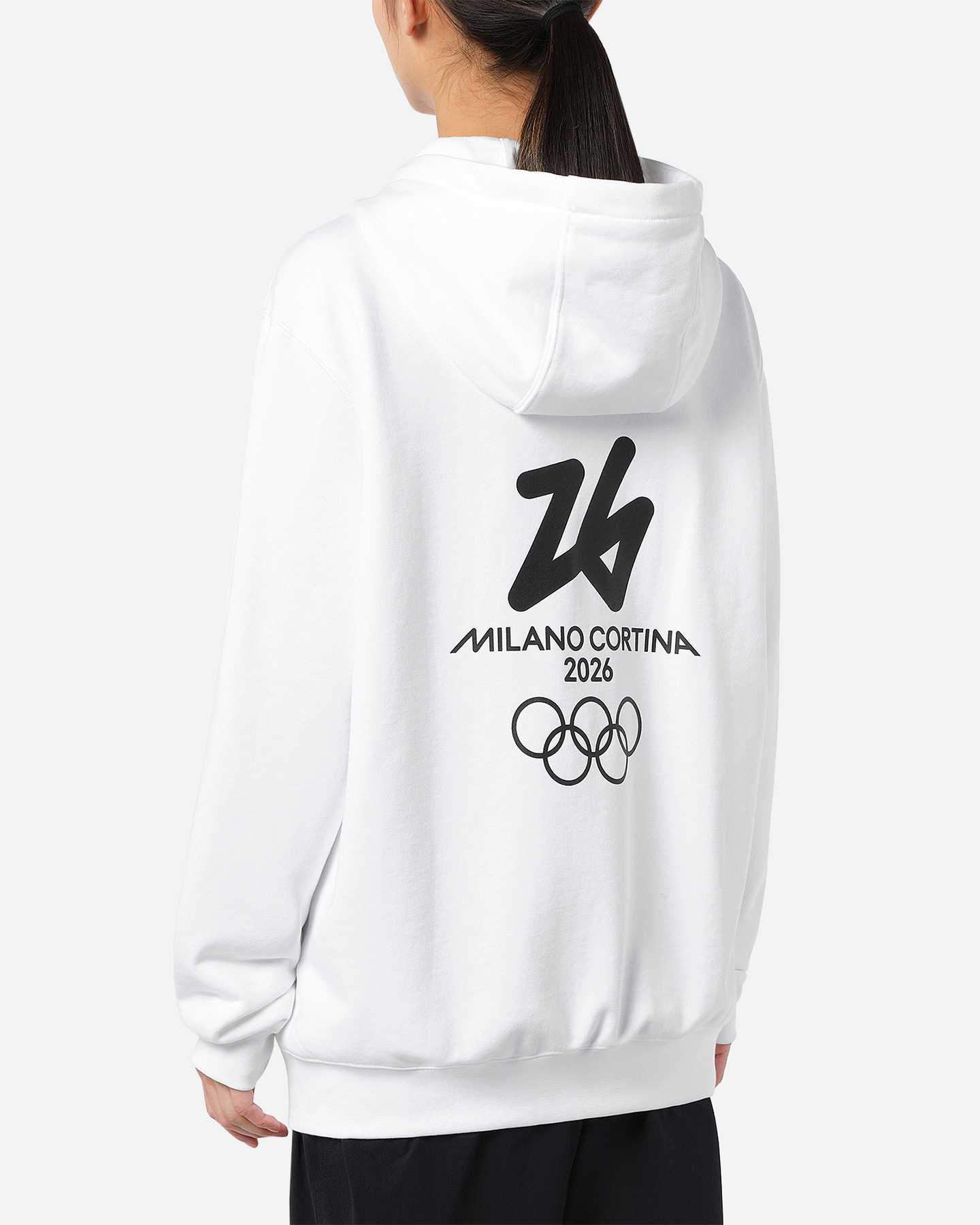 Felpa SALOMON MILANO CORTINA 2026 OLYMPIC ICON M - Bianco - 4 | Cisalfa Sport