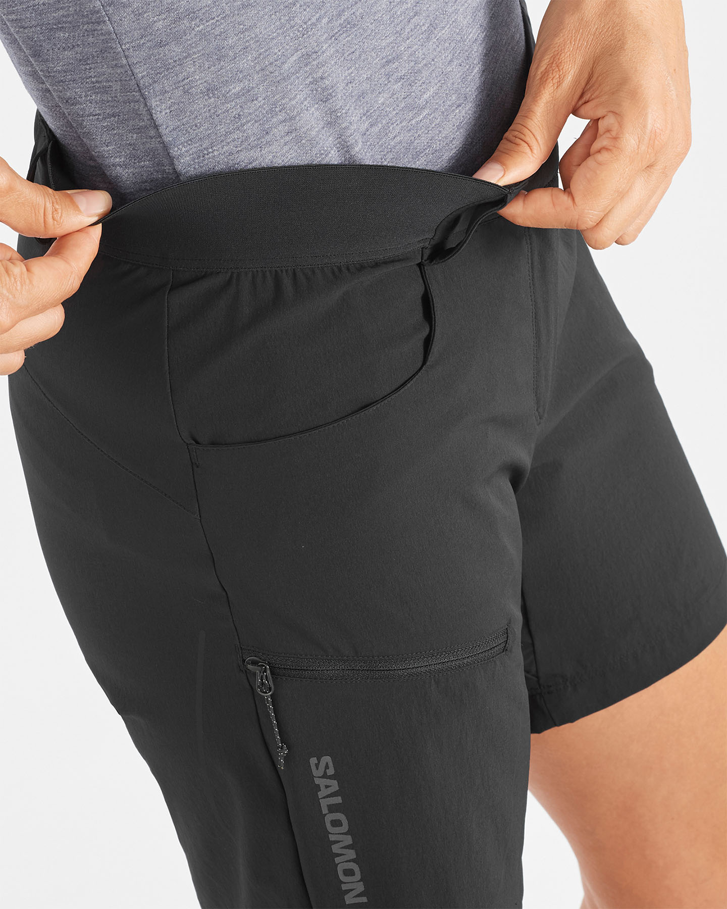 Pantaloncini SALOMON WAYFARER W - Nero - 4 | Cisalfa Sport