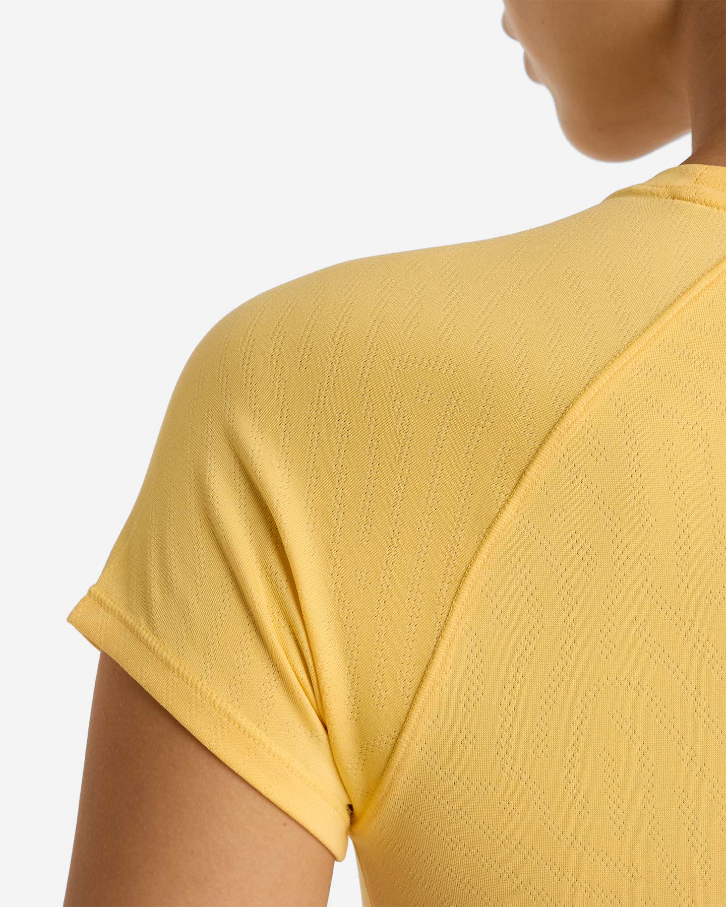 T-shirt running NEW BALANCE JACQUARD W - Giallo - 4 | Cisalfa Sport