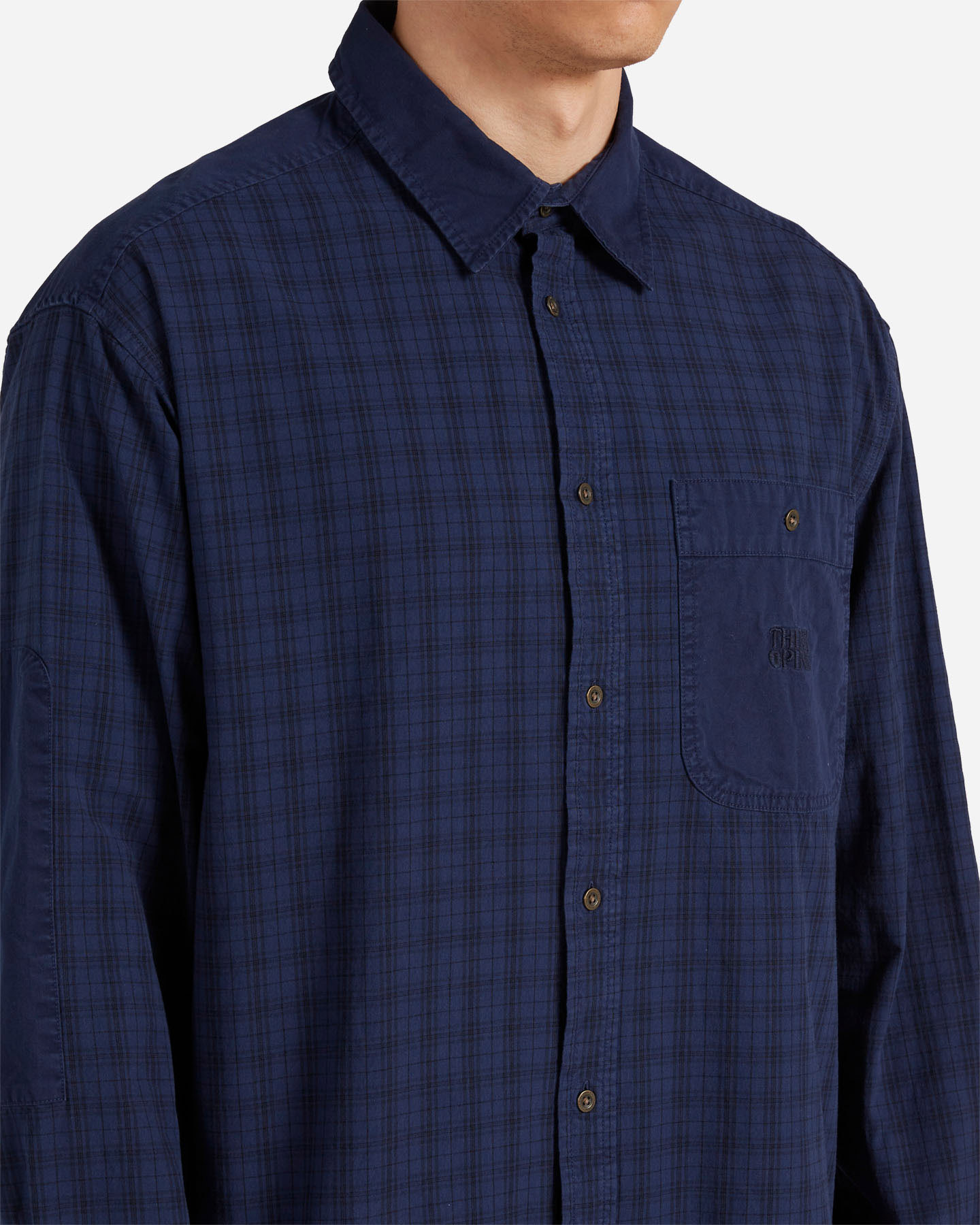 Camicia THINK PINK CHECK SHIRT M - Blu - 4 | Cisalfa Sport