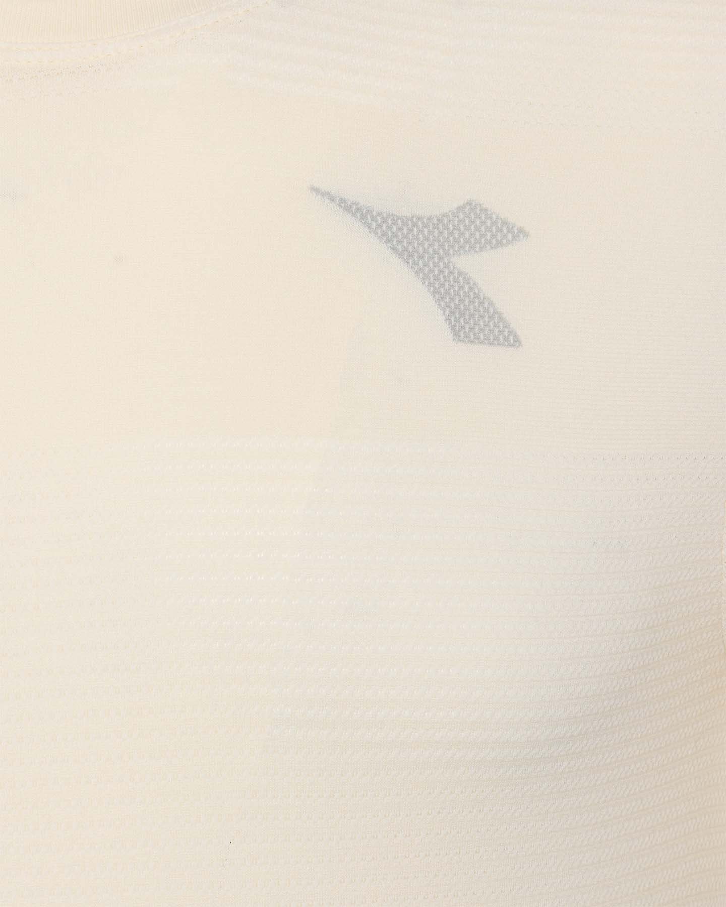 T-shirt running DIADORA STRATOUNO M - Bianco - 2 | Cisalfa Sport