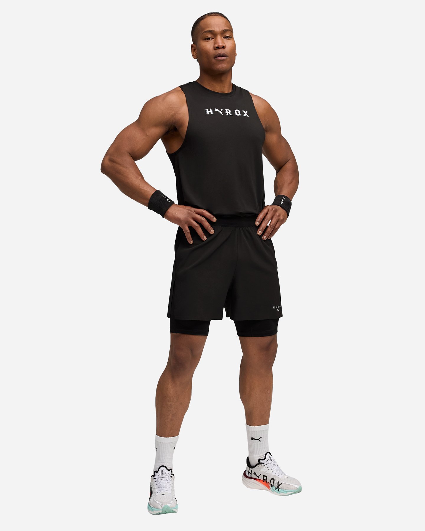 Pantalone training PUMA HYROX 2IN1 M - Nero - 4 | Cisalfa Sport