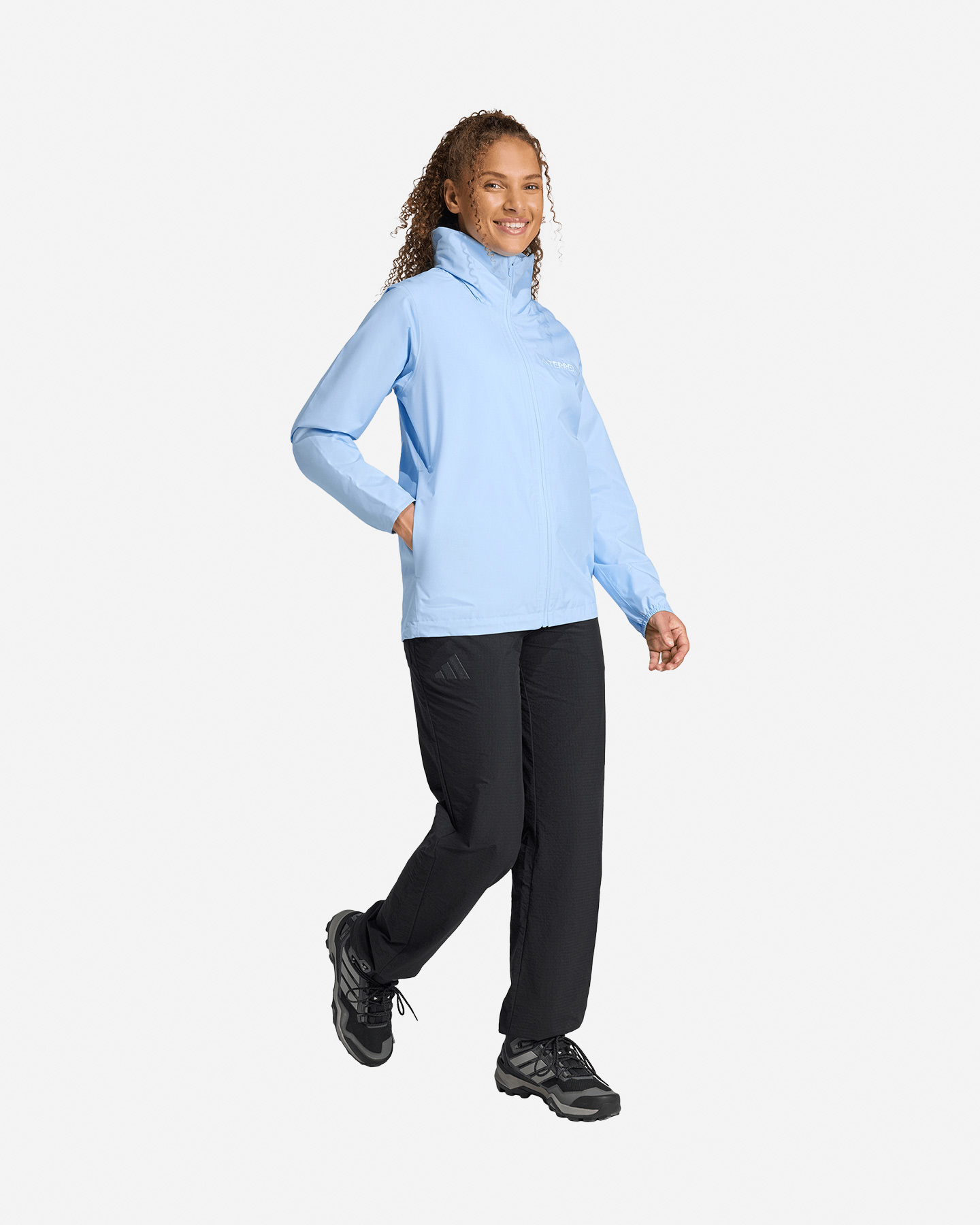 Giacca outdoor ADIDAS MT ESSENTIAL 2L W - Azzurro - 3 | Cisalfa Sport