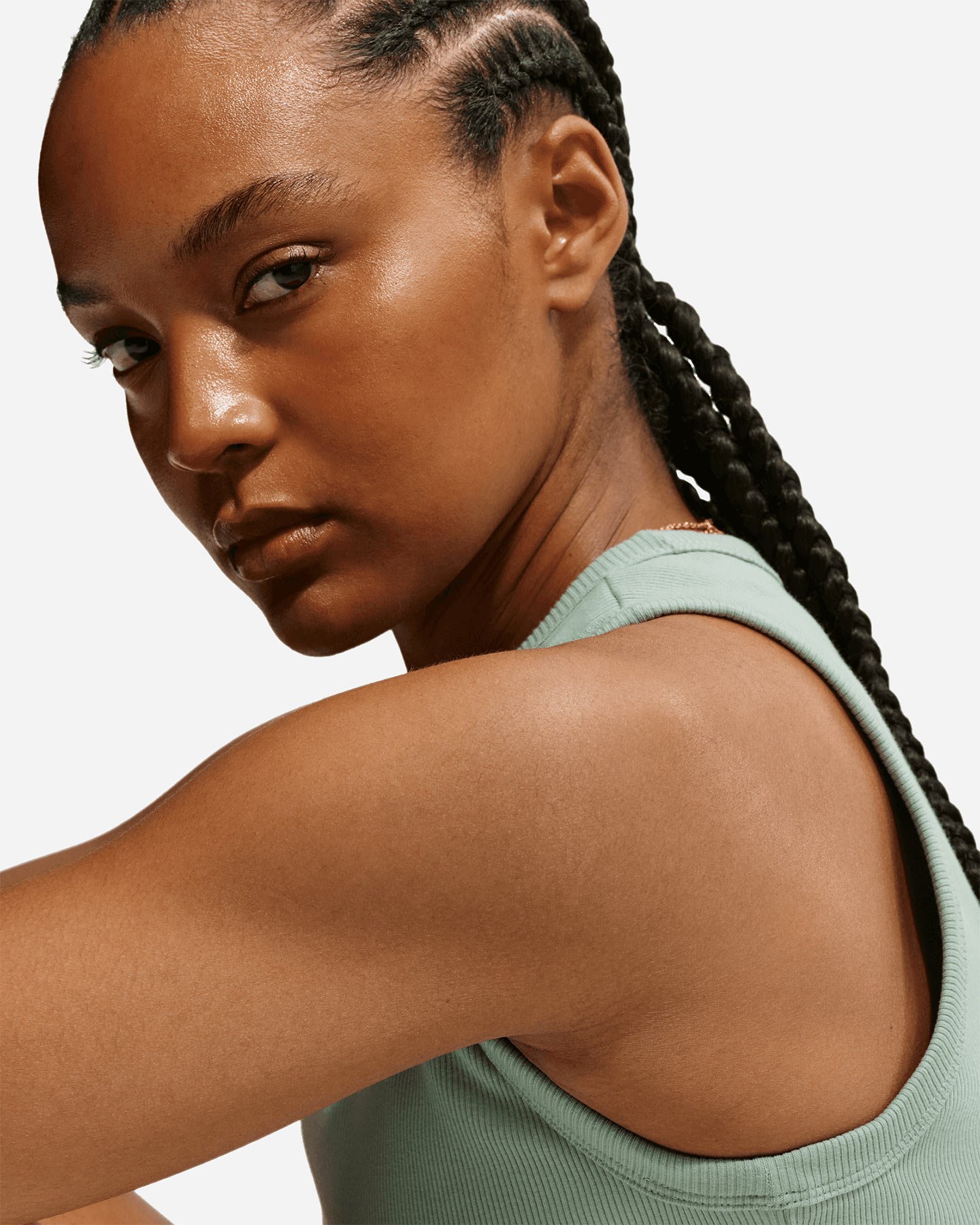 Canotta NIKE COSTINA SMALL LOGO W - Verde - 4 | Cisalfa Sport