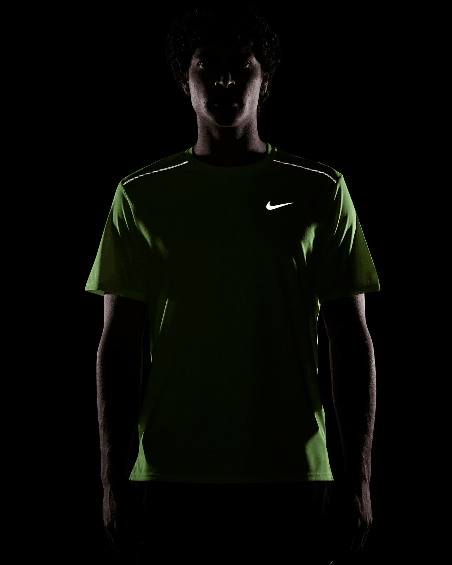 T-shirt running NIKE MILER M - Giallo - 3 | Cisalfa Sport