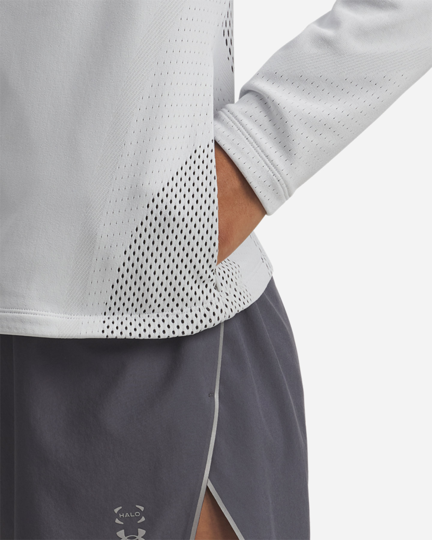 Felpa training UNDER ARMOUR HALO W - Bianco - 5 | Cisalfa Sport